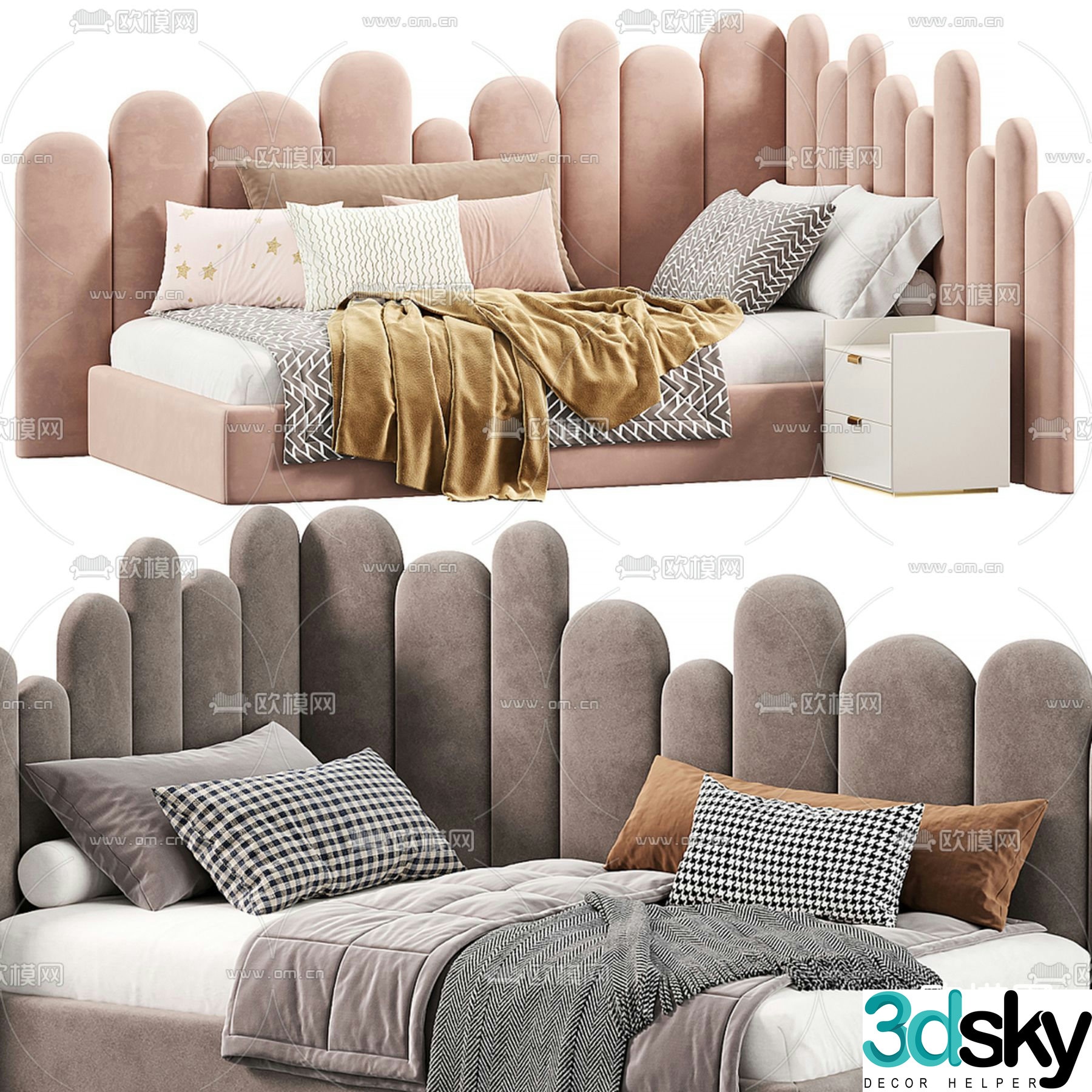 Children’s bed sofa bed 3d model