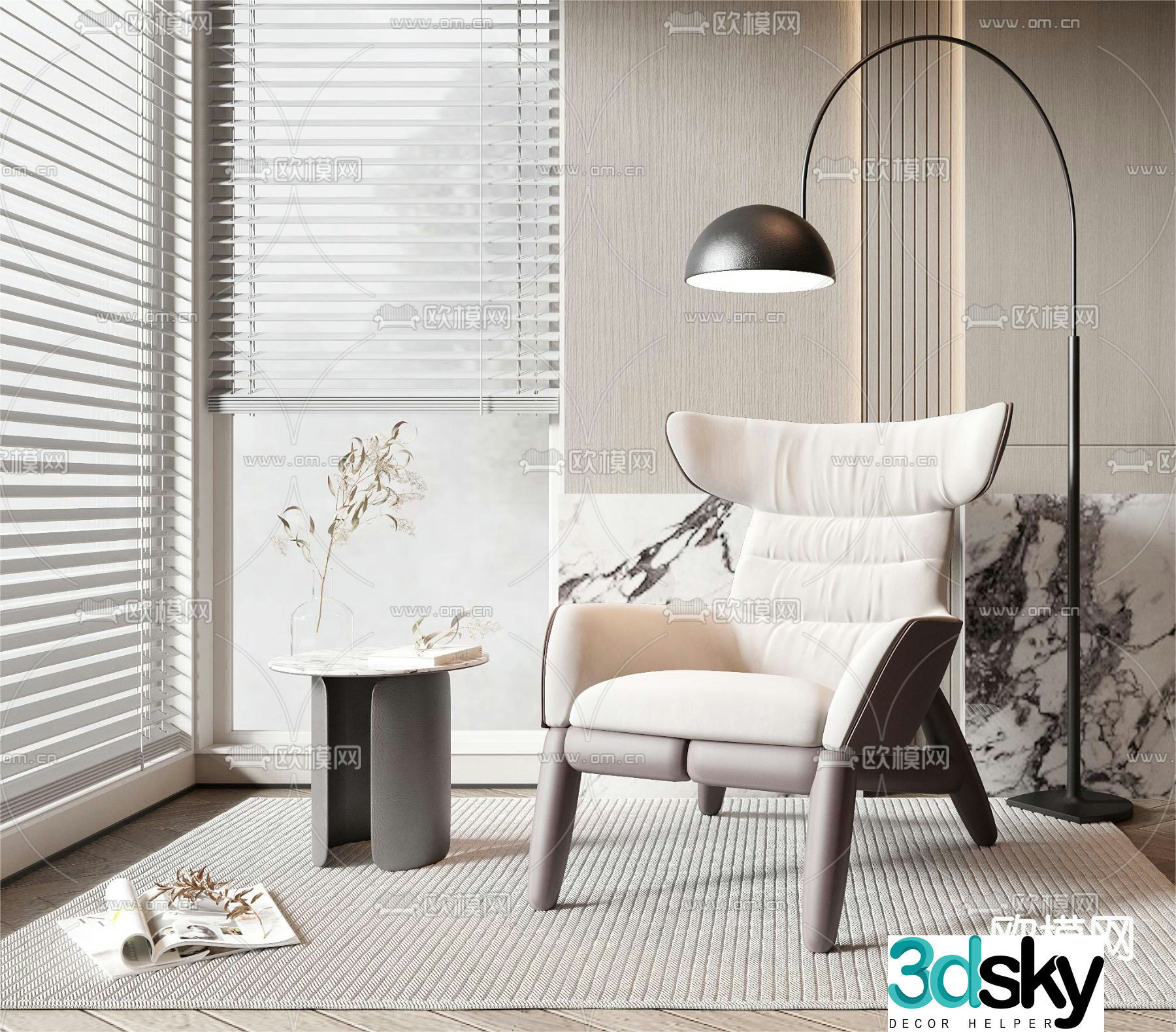Sofa chair leisure chair 3d model