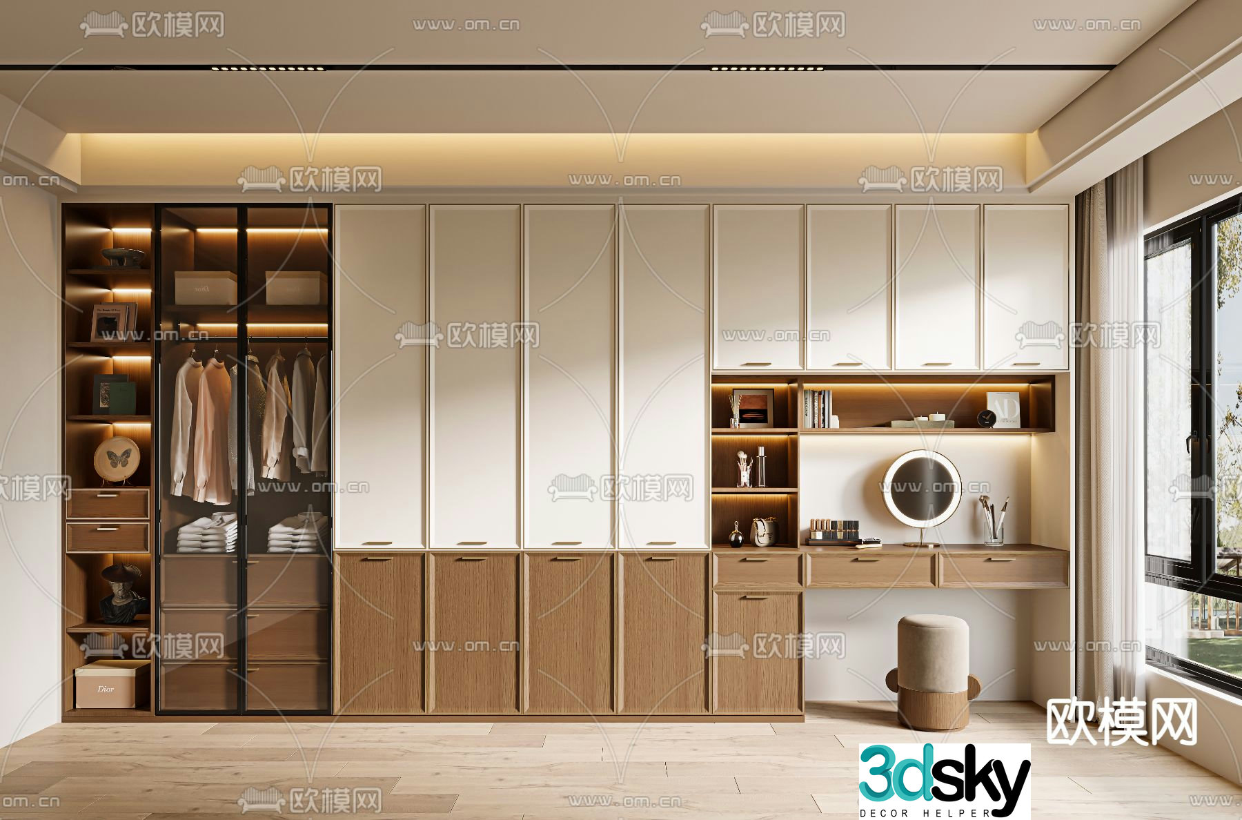 wabi-sabi wardrobe wardrobe 3d model