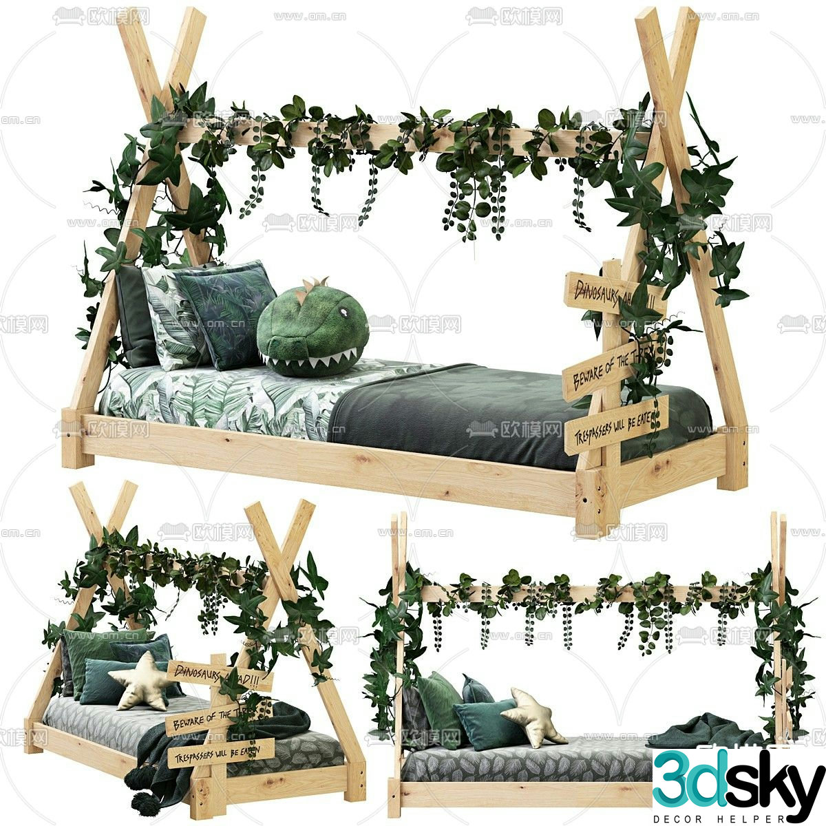 children’s bed child’s bed 3d model