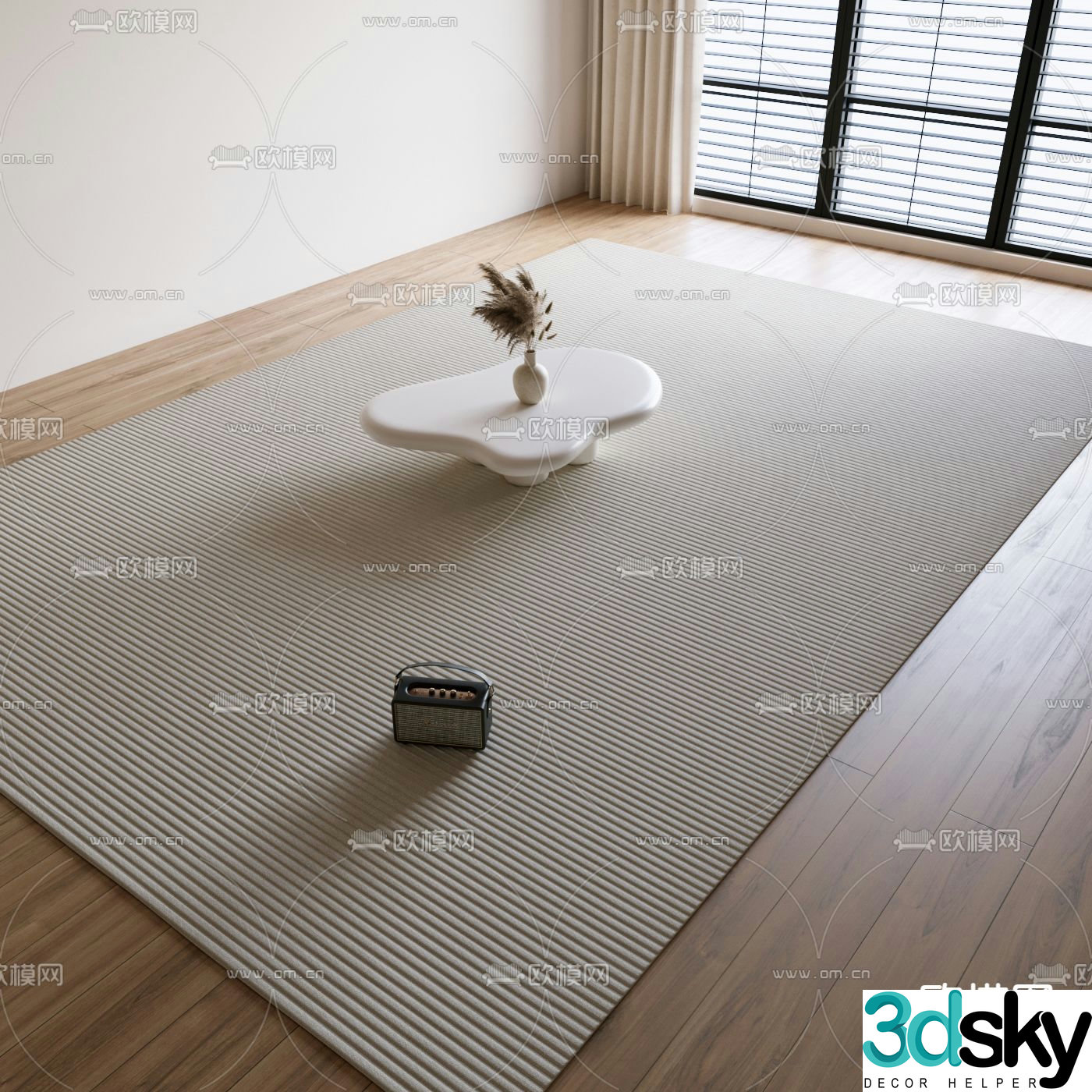 Plain carpet 3d model