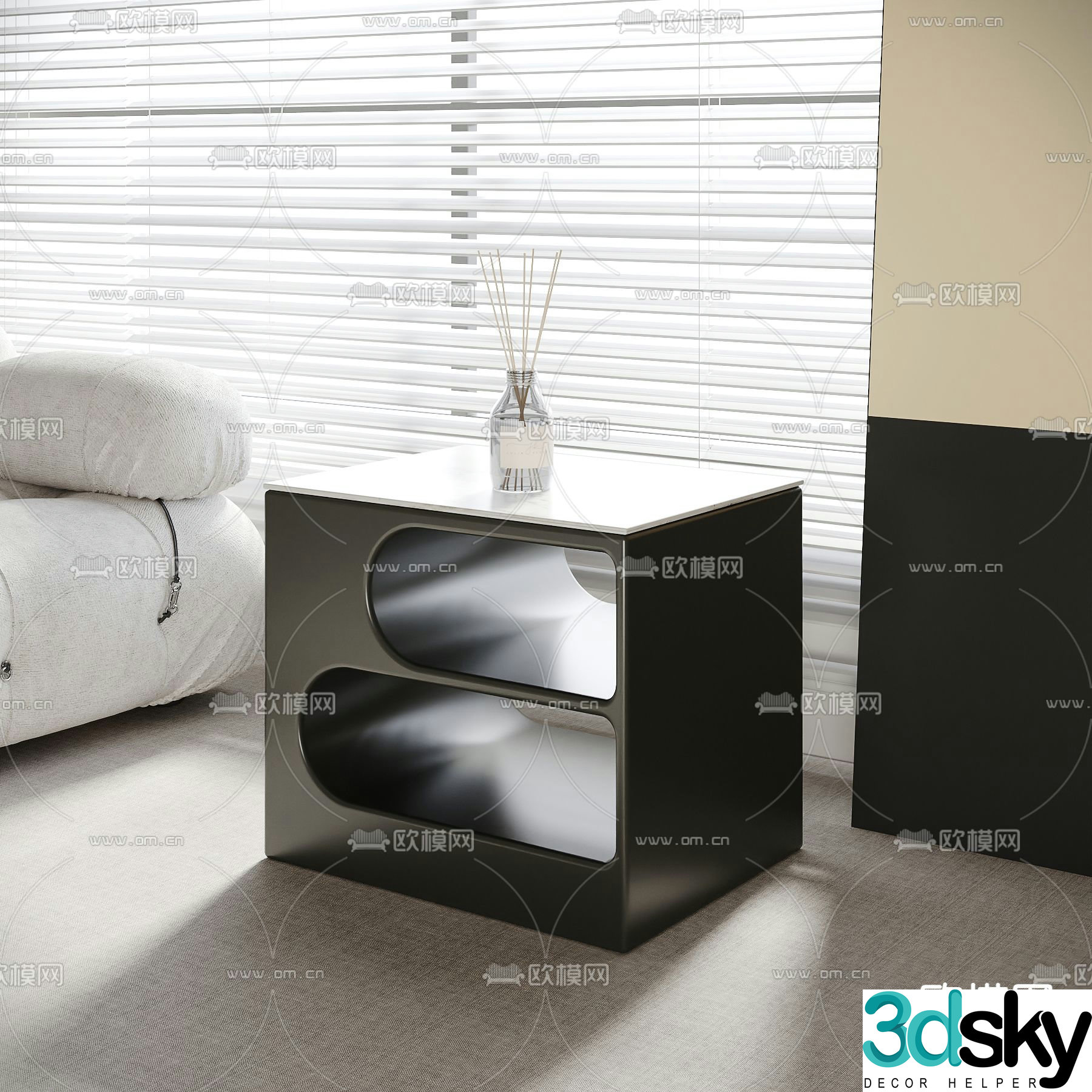 bedside table 3d model
