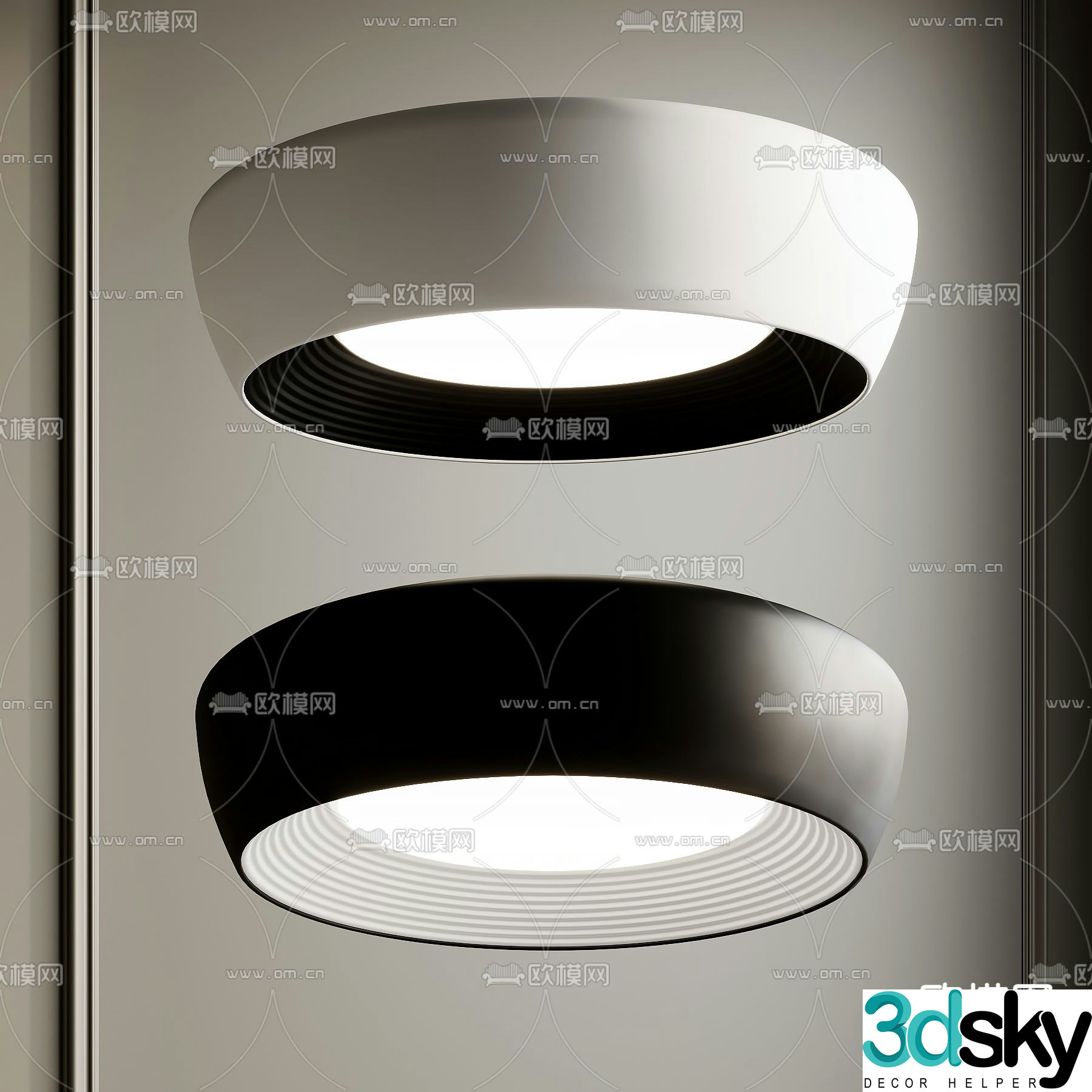 Ceiling lamp bedroom lamp 3d model