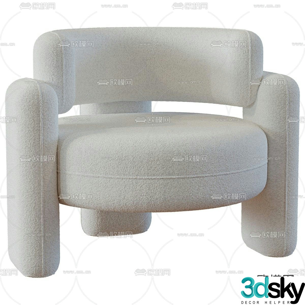Sofa chair leisure chair 3d model