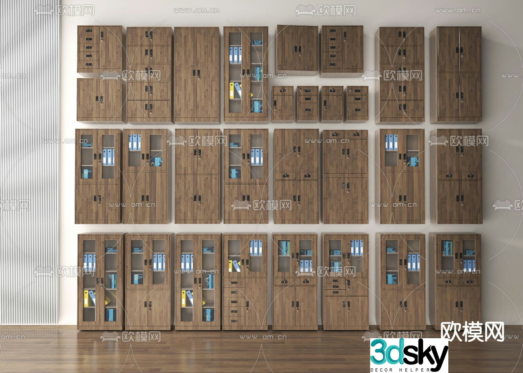 File cabinet information cabinet filing cabinet 3d model