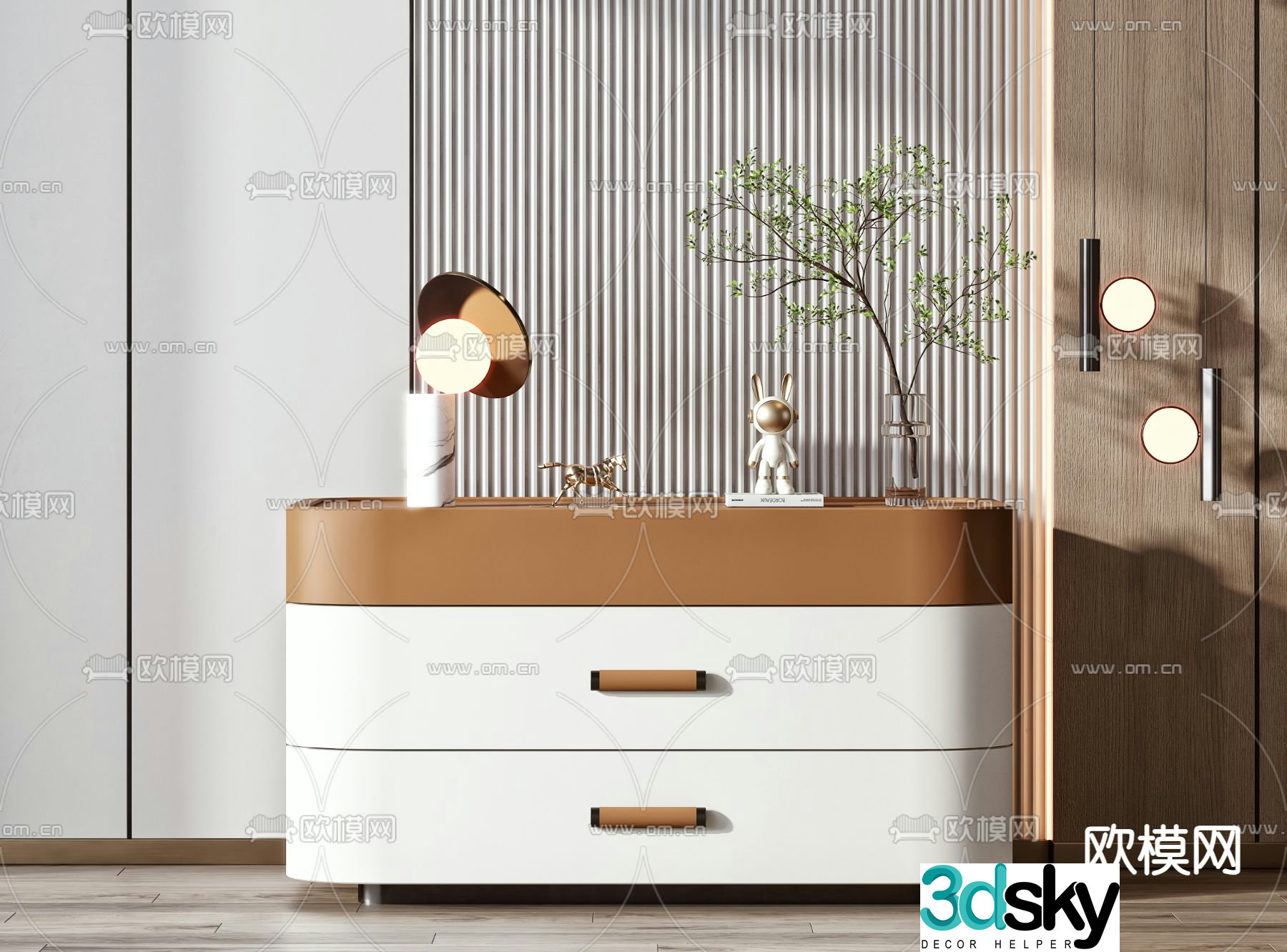 bedside table 3d model