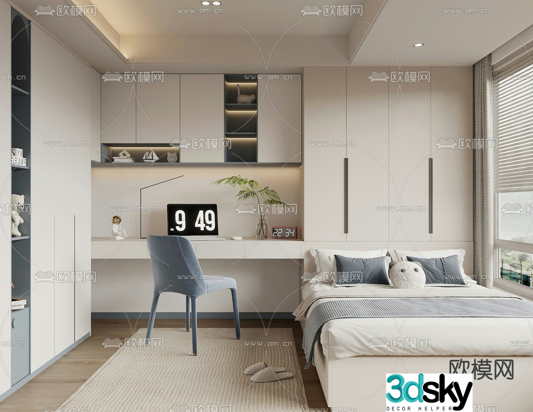 Tatami children’s room boy room 3d model