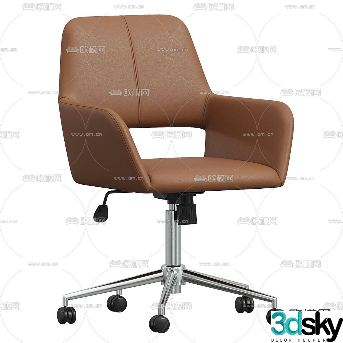 Commercial office chair shift chair staff chair 3d model