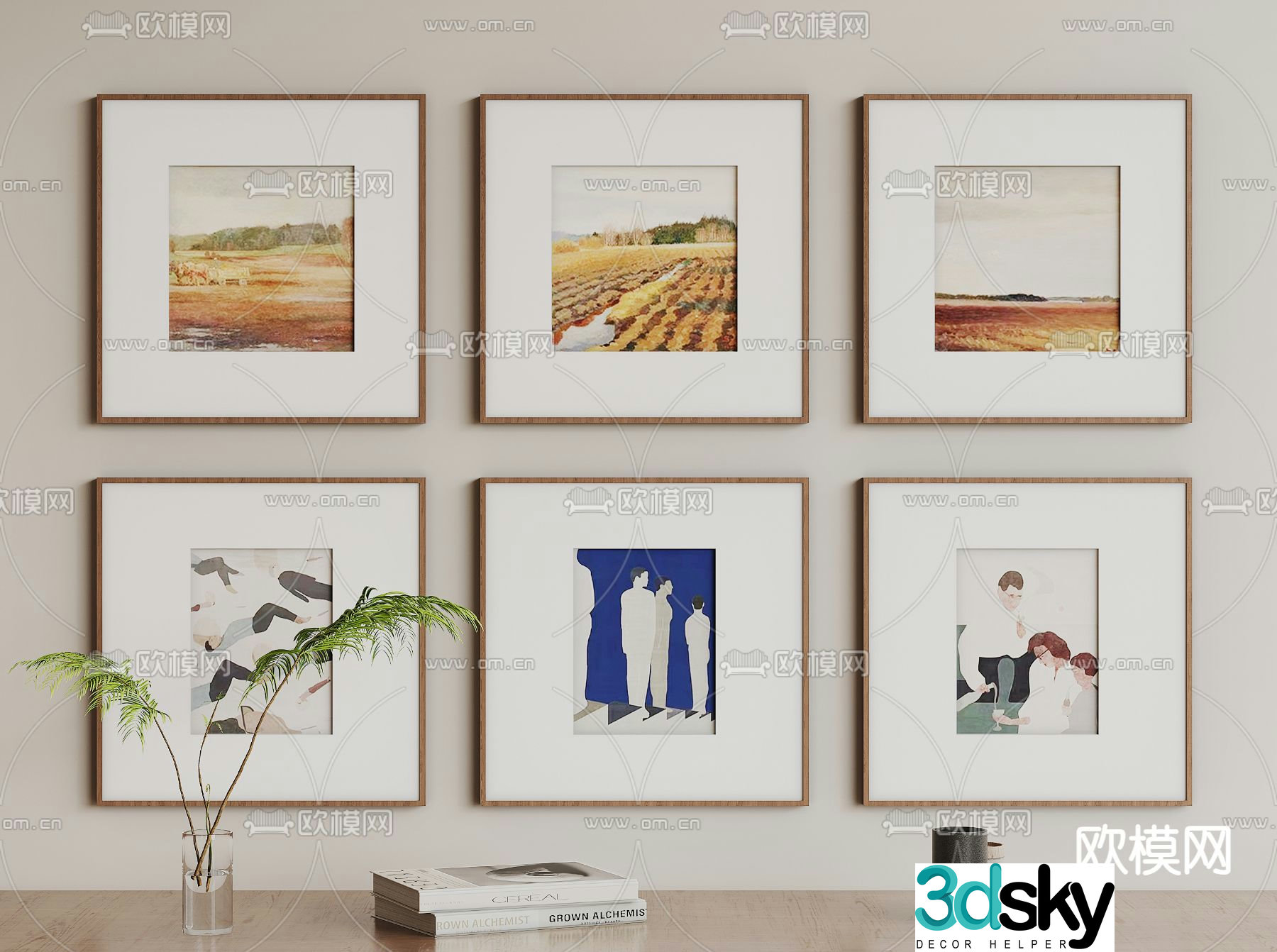 Oil Painting Texture Painting Art Painting Decorative Painting 3D Model