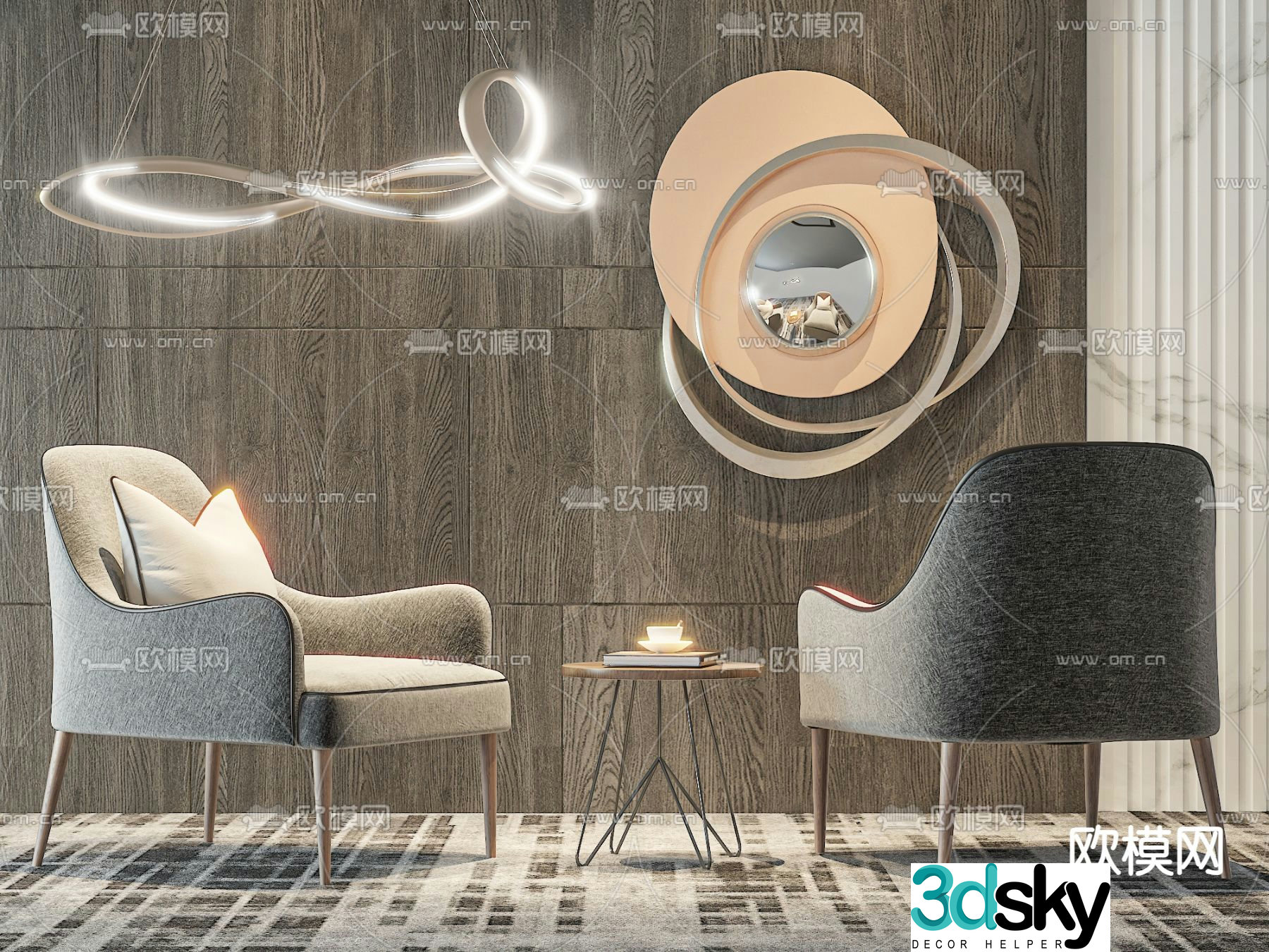 chair leisure chair 3d model
