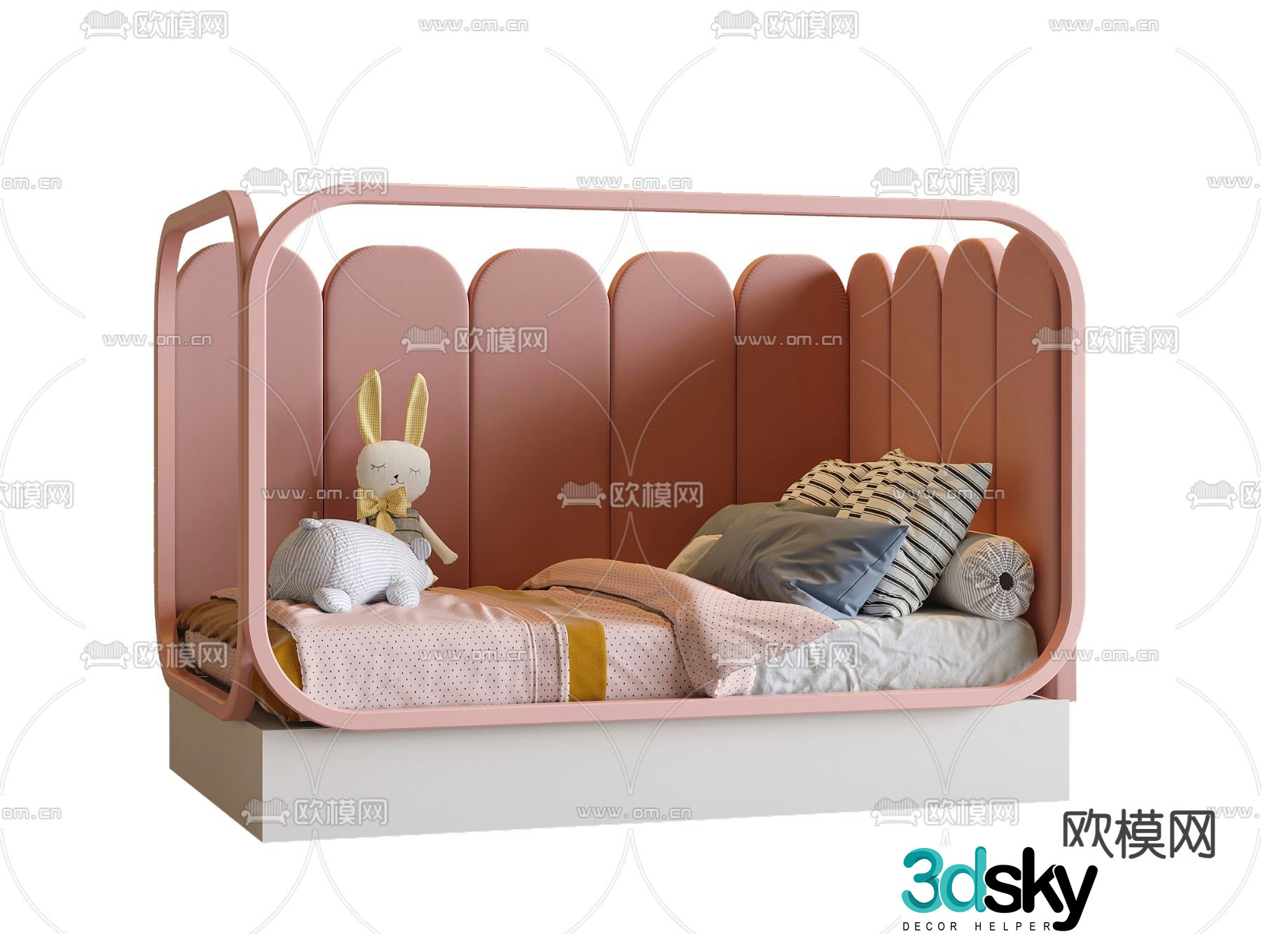 Children’s bed single bed 3d model