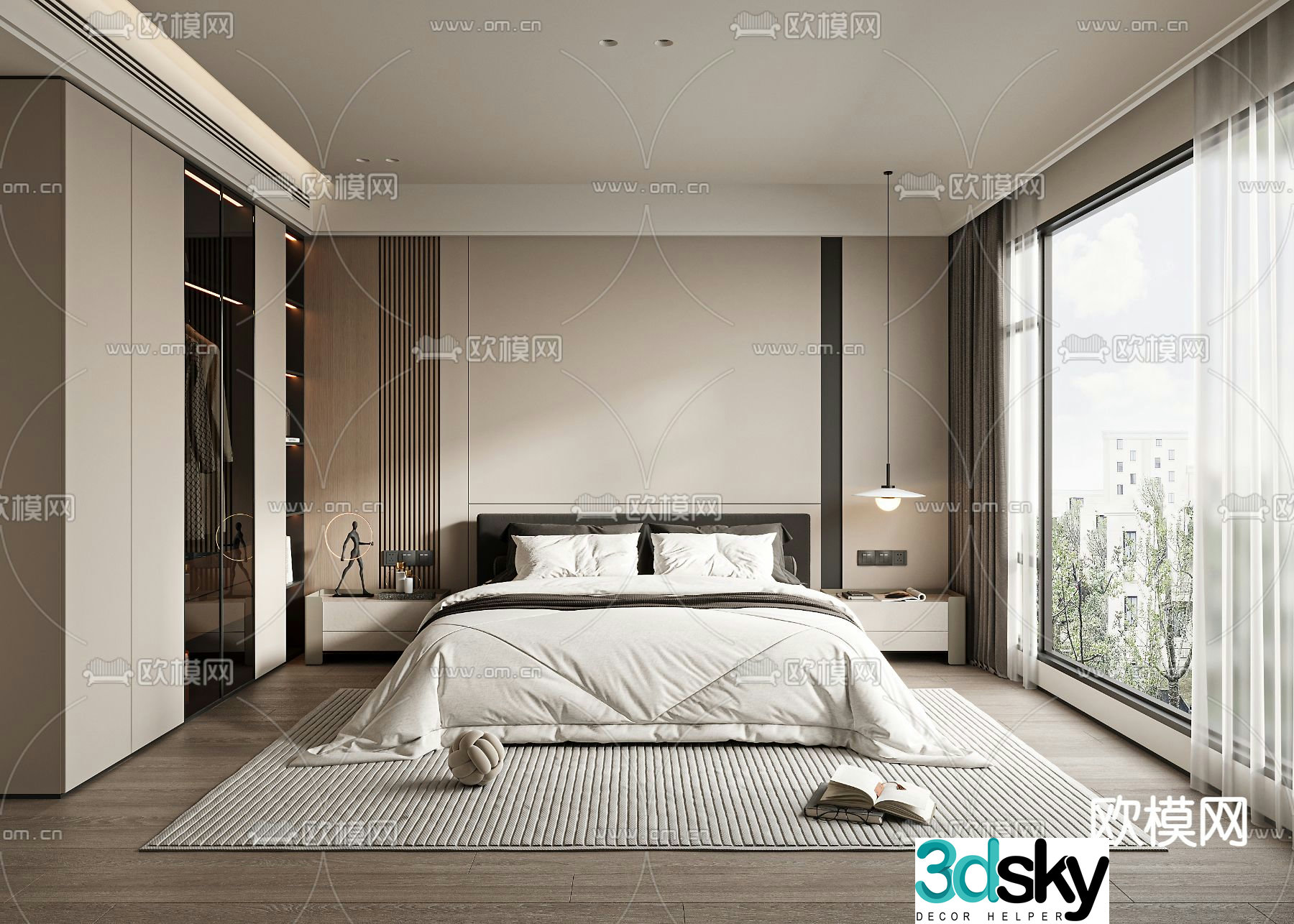 Italian bedroom master bedroom master room 3d model