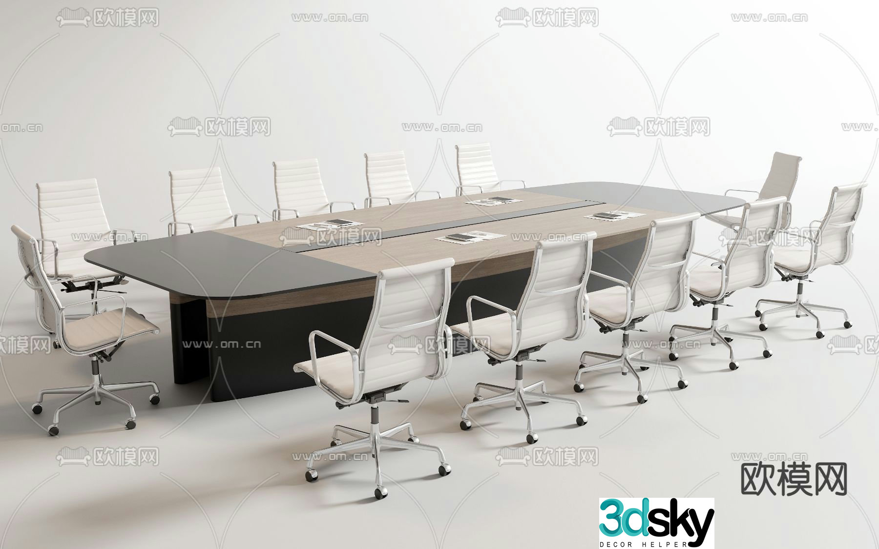 Modern conference table conference table 3d model