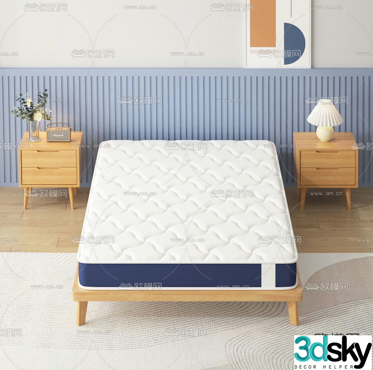 mattress cushion spring bed 3d model