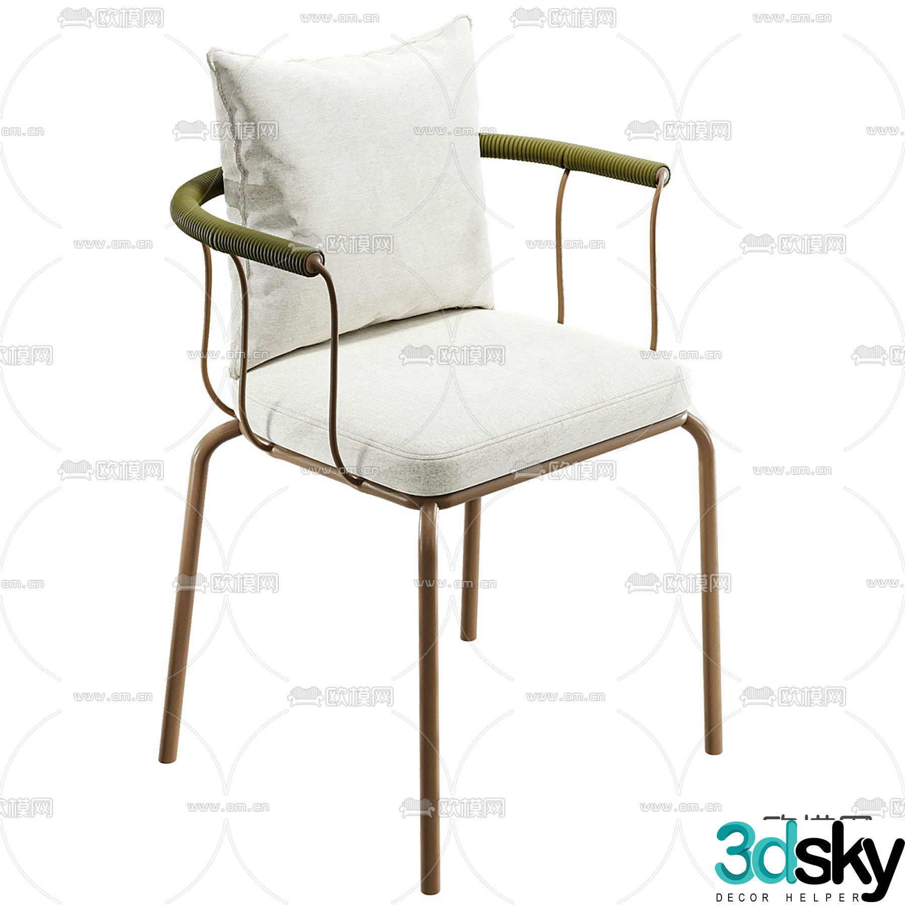 salguer chair lounge chair 3d model