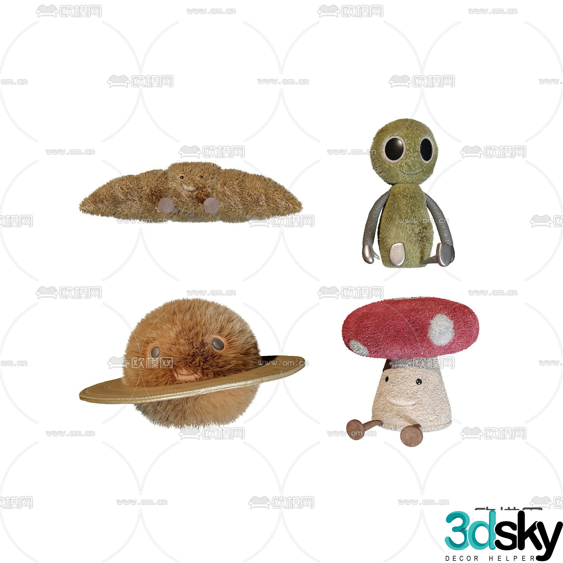 Plush toy doll 3d model