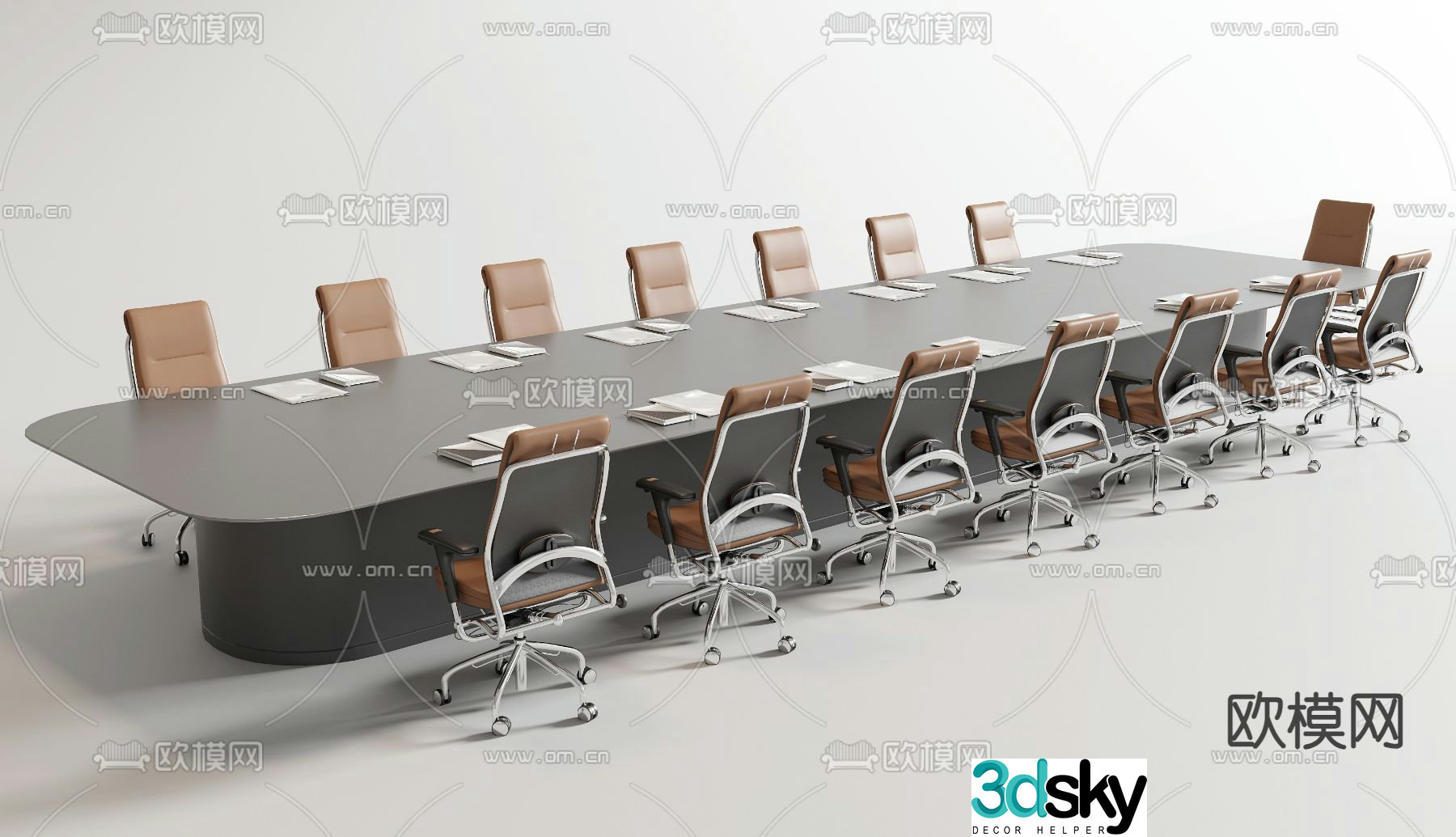 Modern conference table conference table 3d model