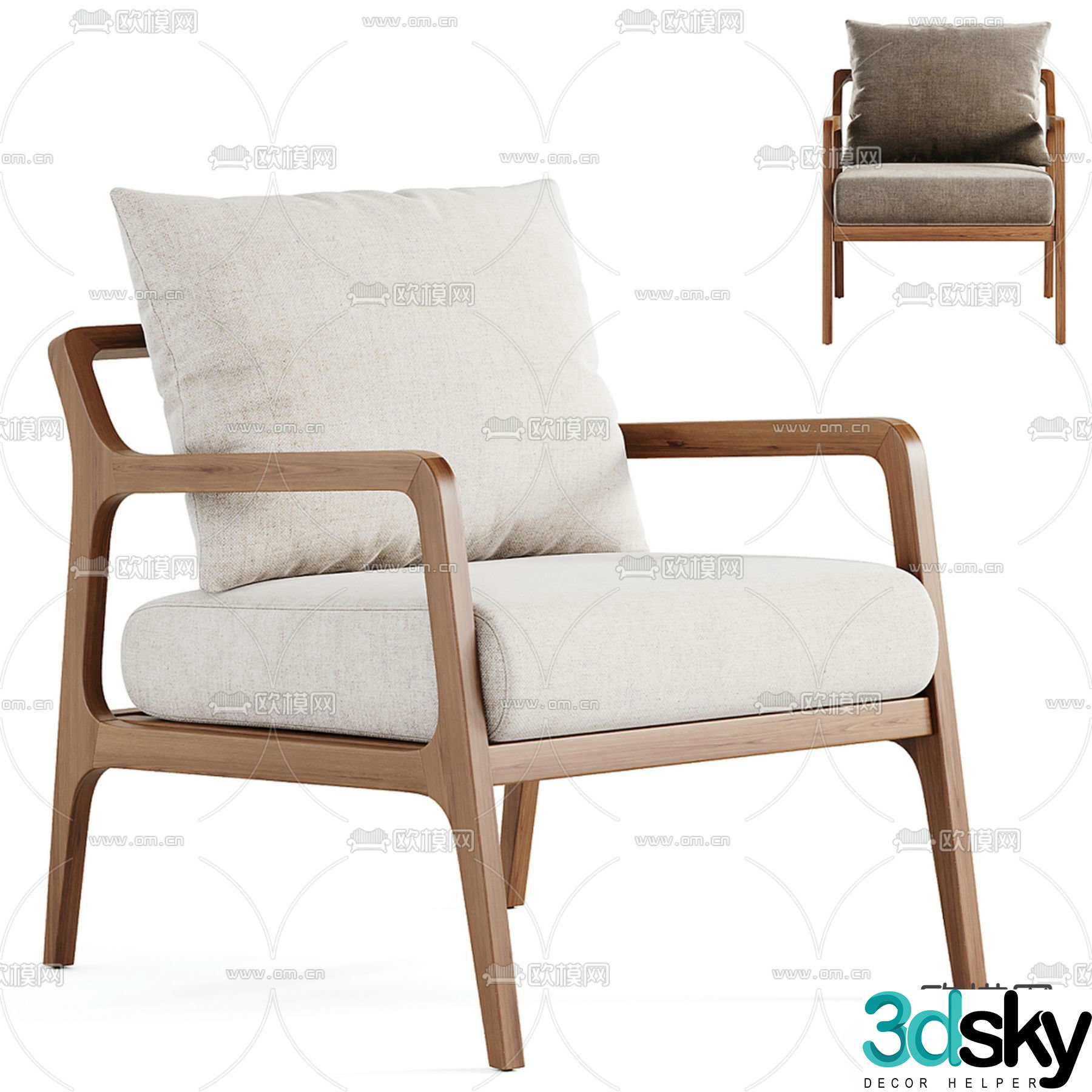 chair leisure chair 3d model