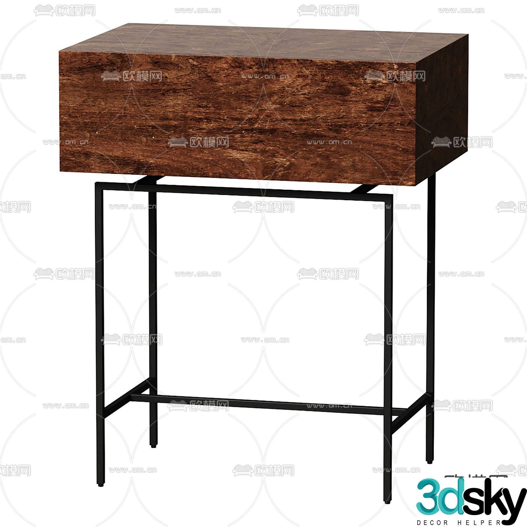 bedside table 3d model