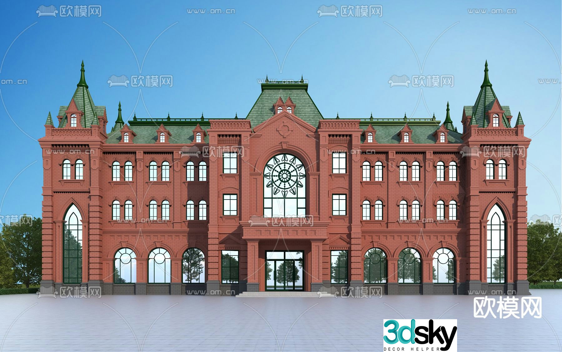 Jane Ou Castle Villa 3D Model