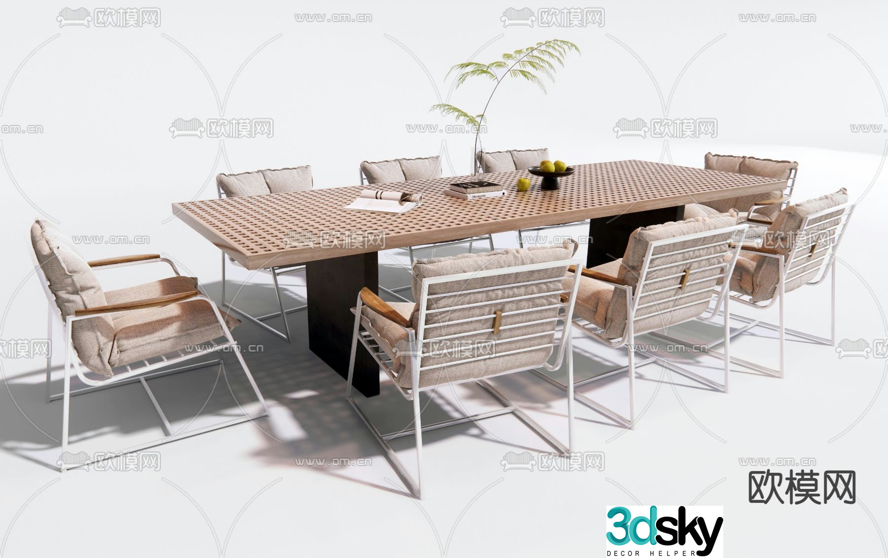 Outdoor tables and chairs leisure tables and chairs 3d model