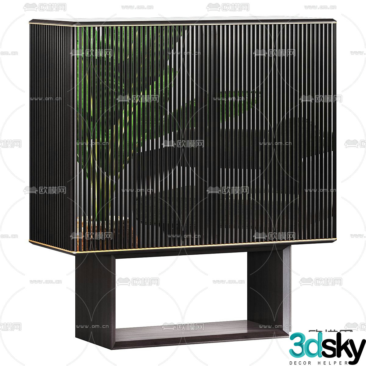 Modern bedside table 3d model