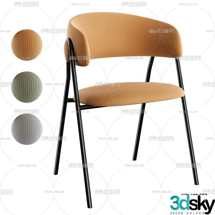 chair dining chair 3d model