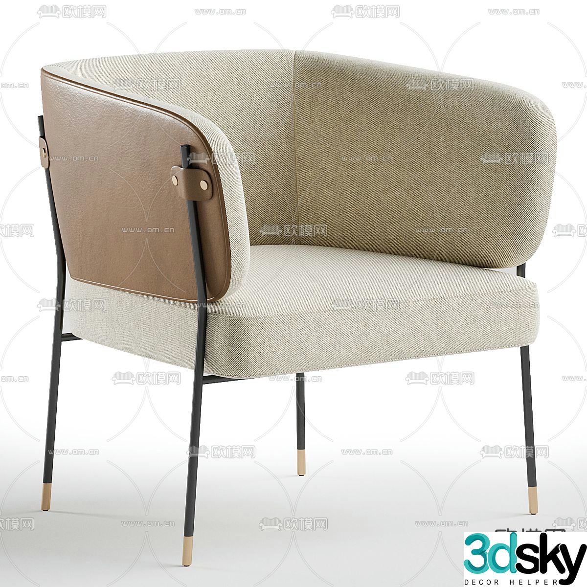 ASTON sofa chair leisure chair armchair 3d model