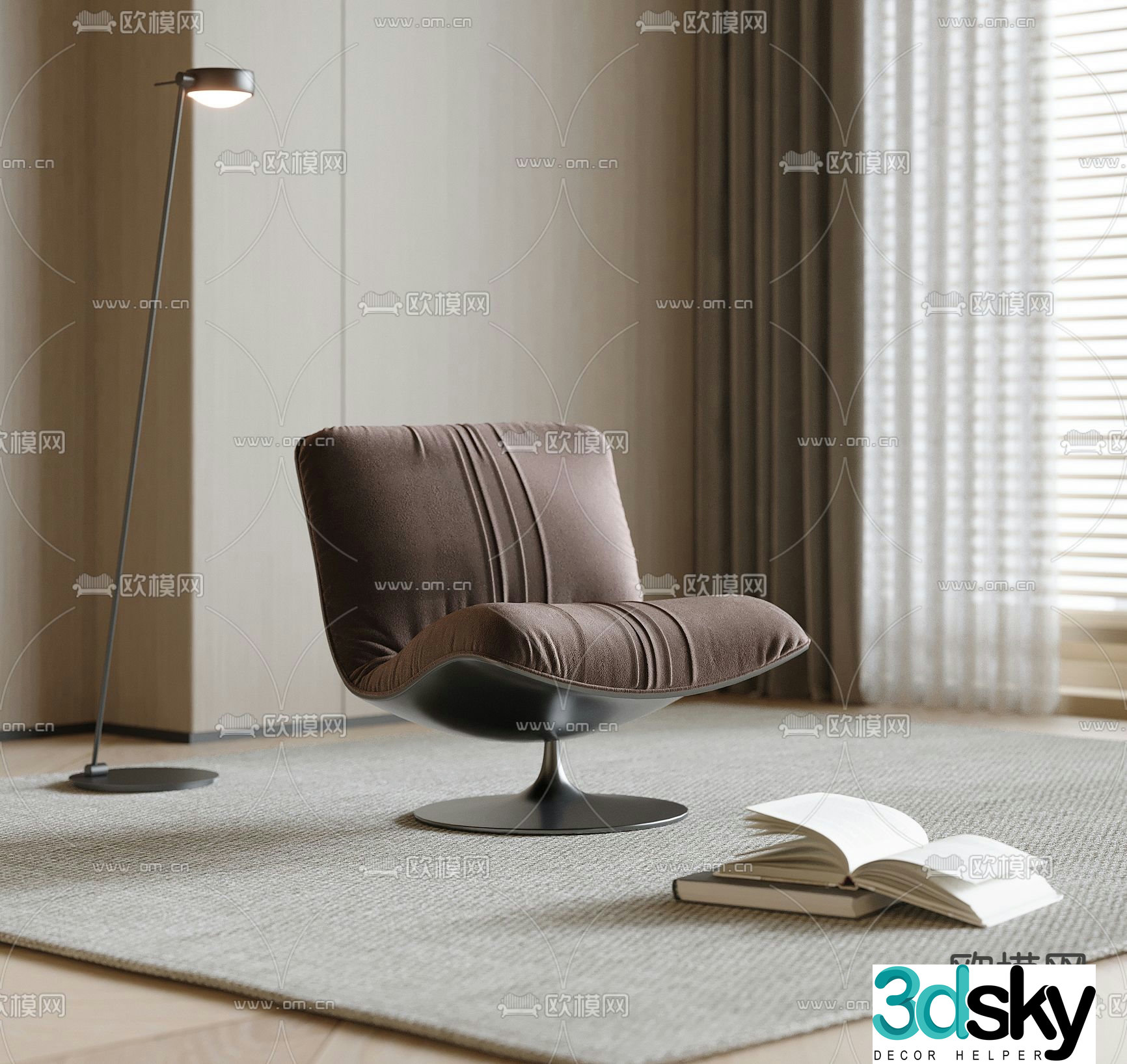 Sofa chair leisure chair 3d model