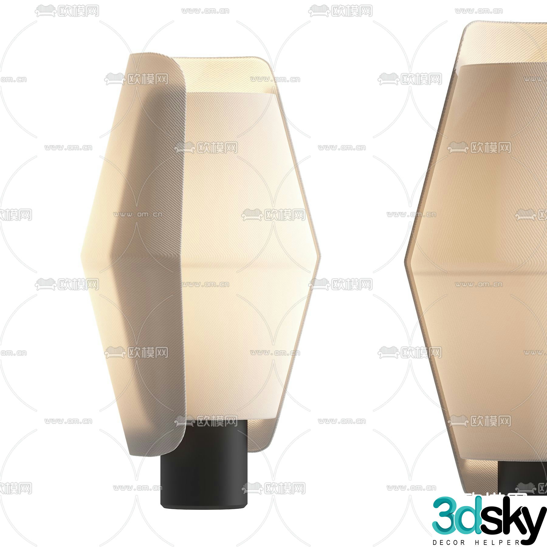 Simple desk lamp 3d model