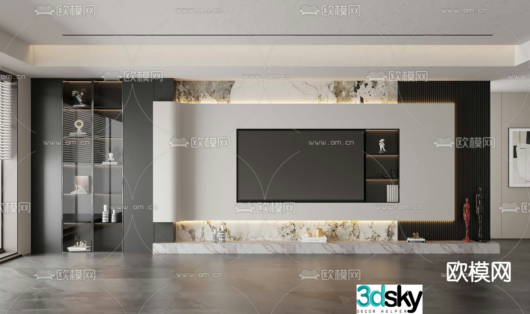 TV background 3d model
