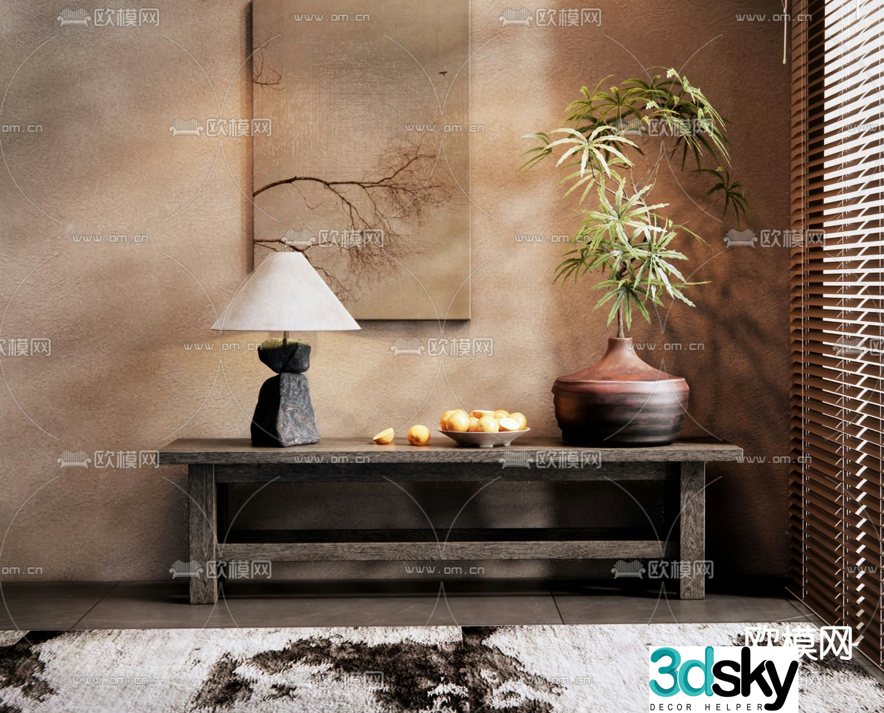 Wabi-sabi Danjingdai 3D model
