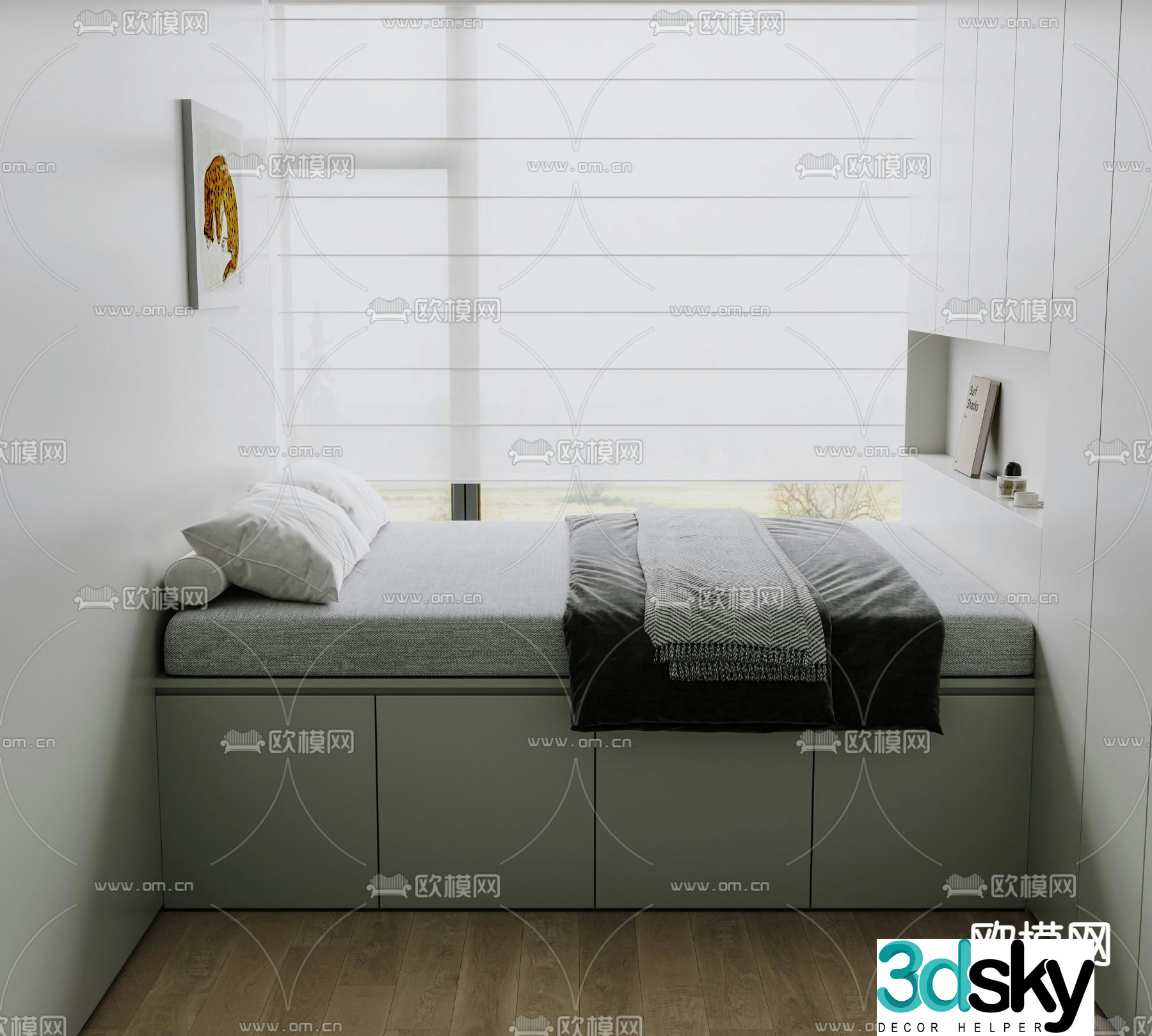 Children’s bed tatami bed 3d model