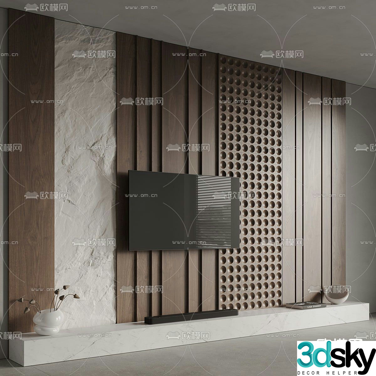 TV background 3d model