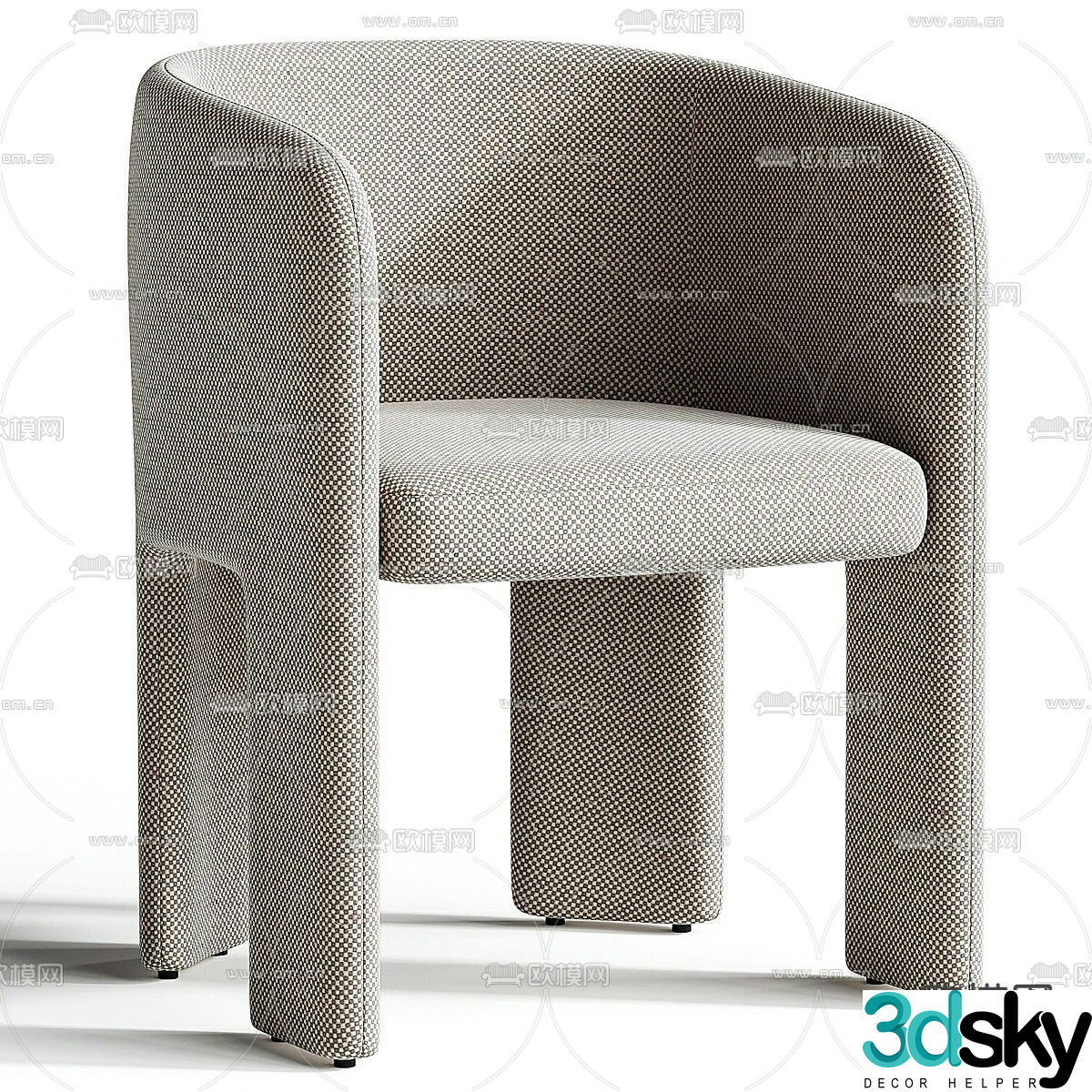 Ditre Italia Cali lounge chair armchair 3d model