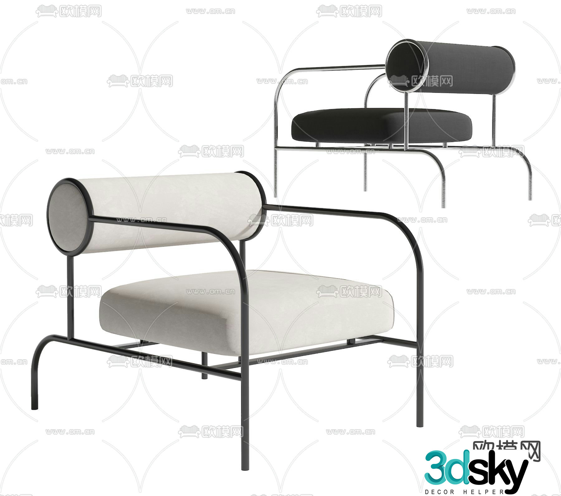 Sofa chair leisure chair armchair 3d model