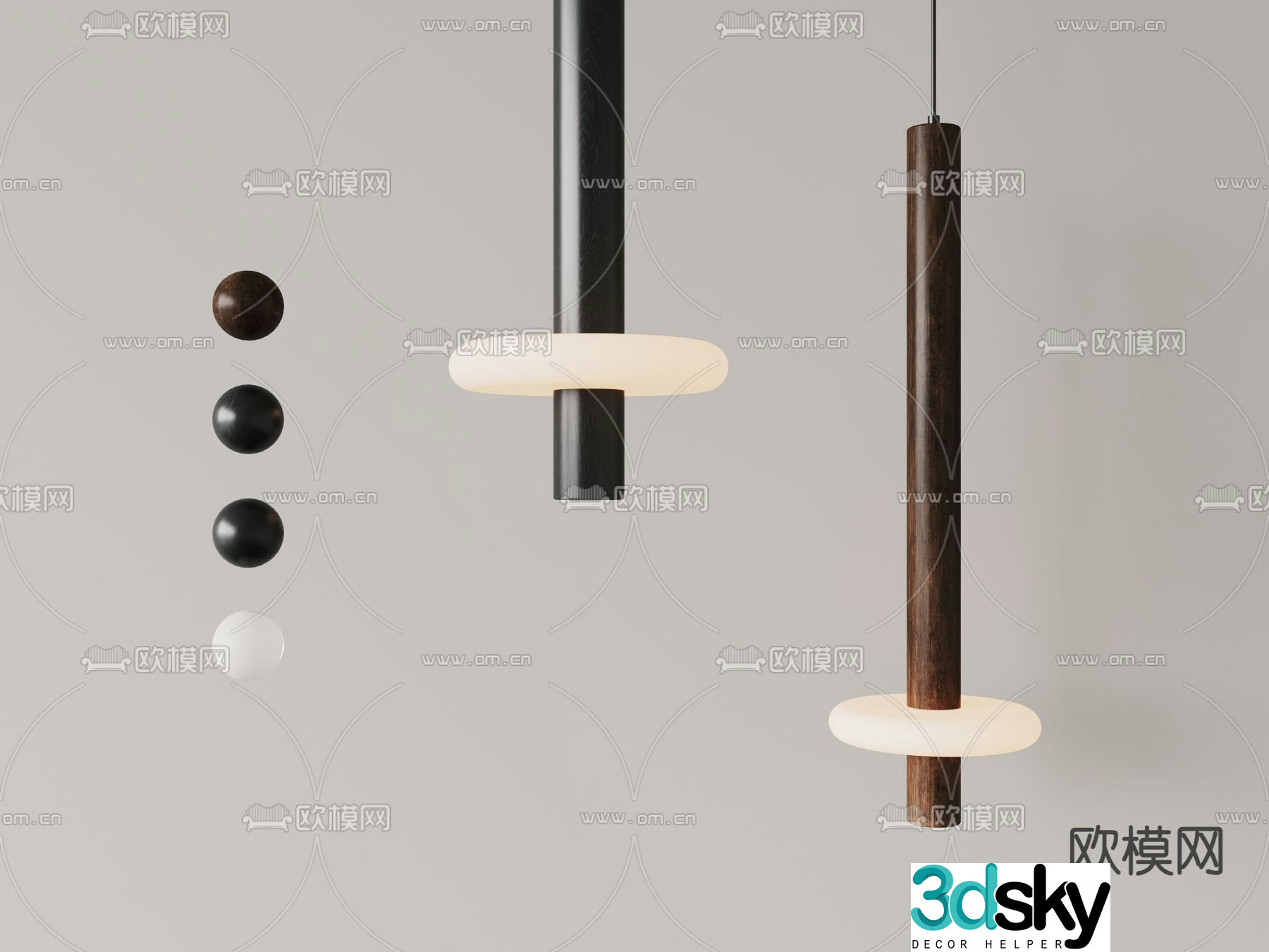 Simple small chandelier 3d model
