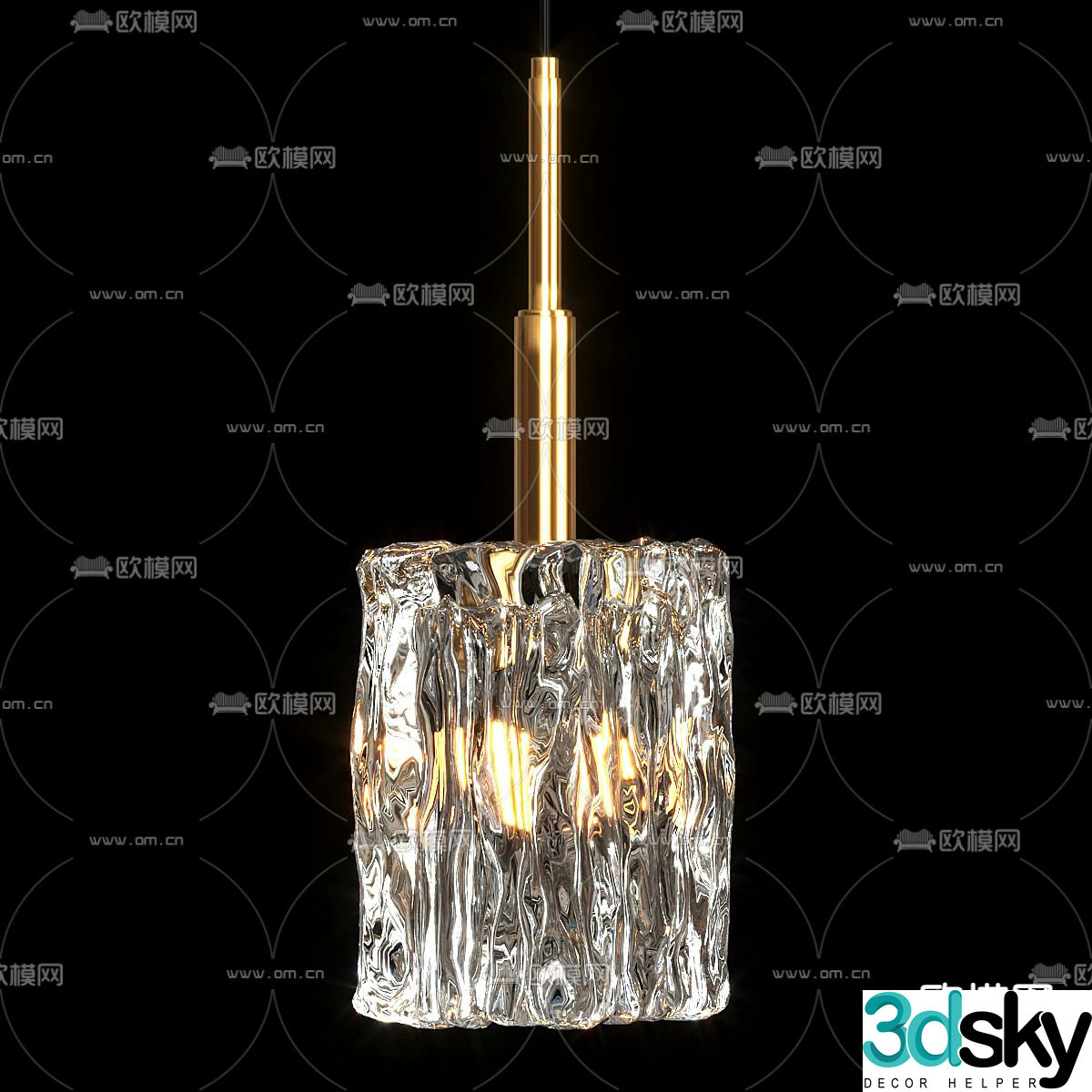 Light luxury chandeliers crystal chandeliers 3D model