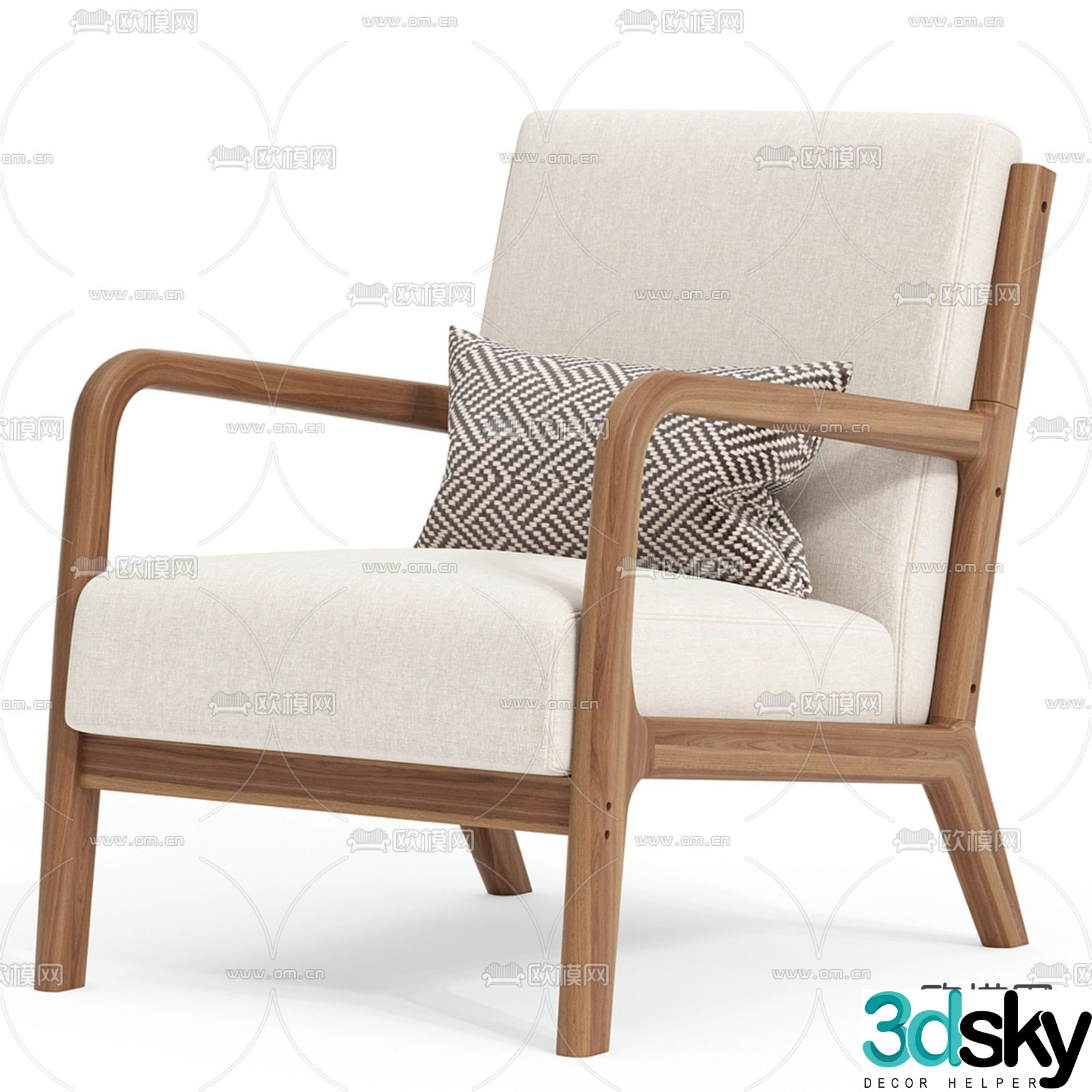 Sofa chair leisure chair 3d model