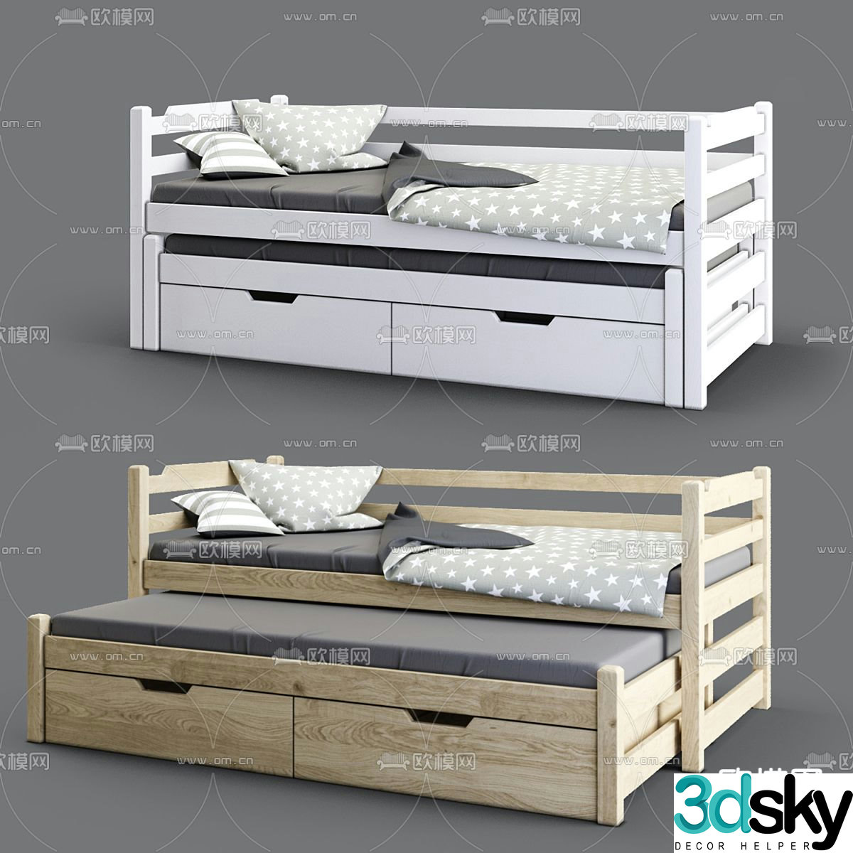Sofa bed children’s bed 3d model