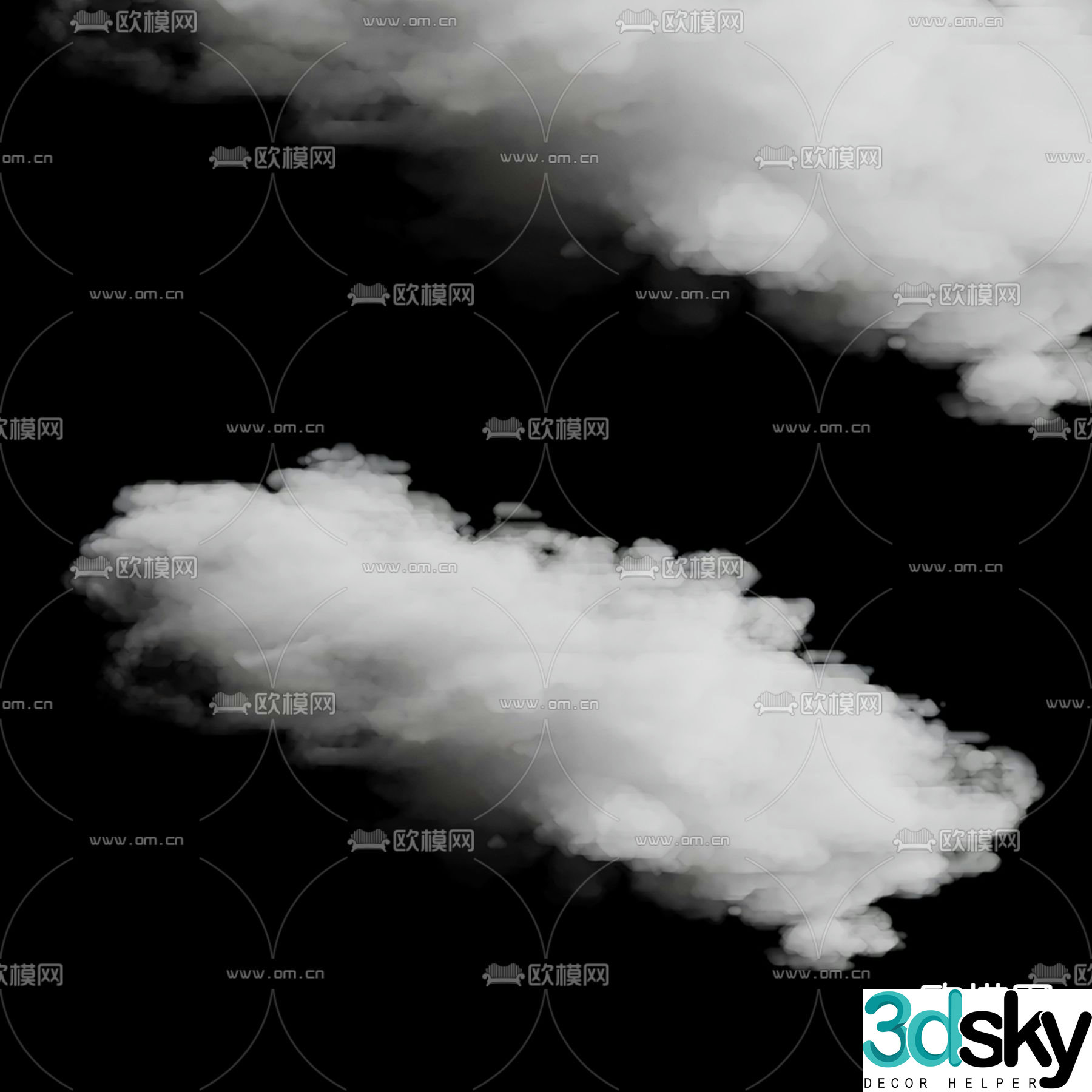 clouds smoke clouds 3d model