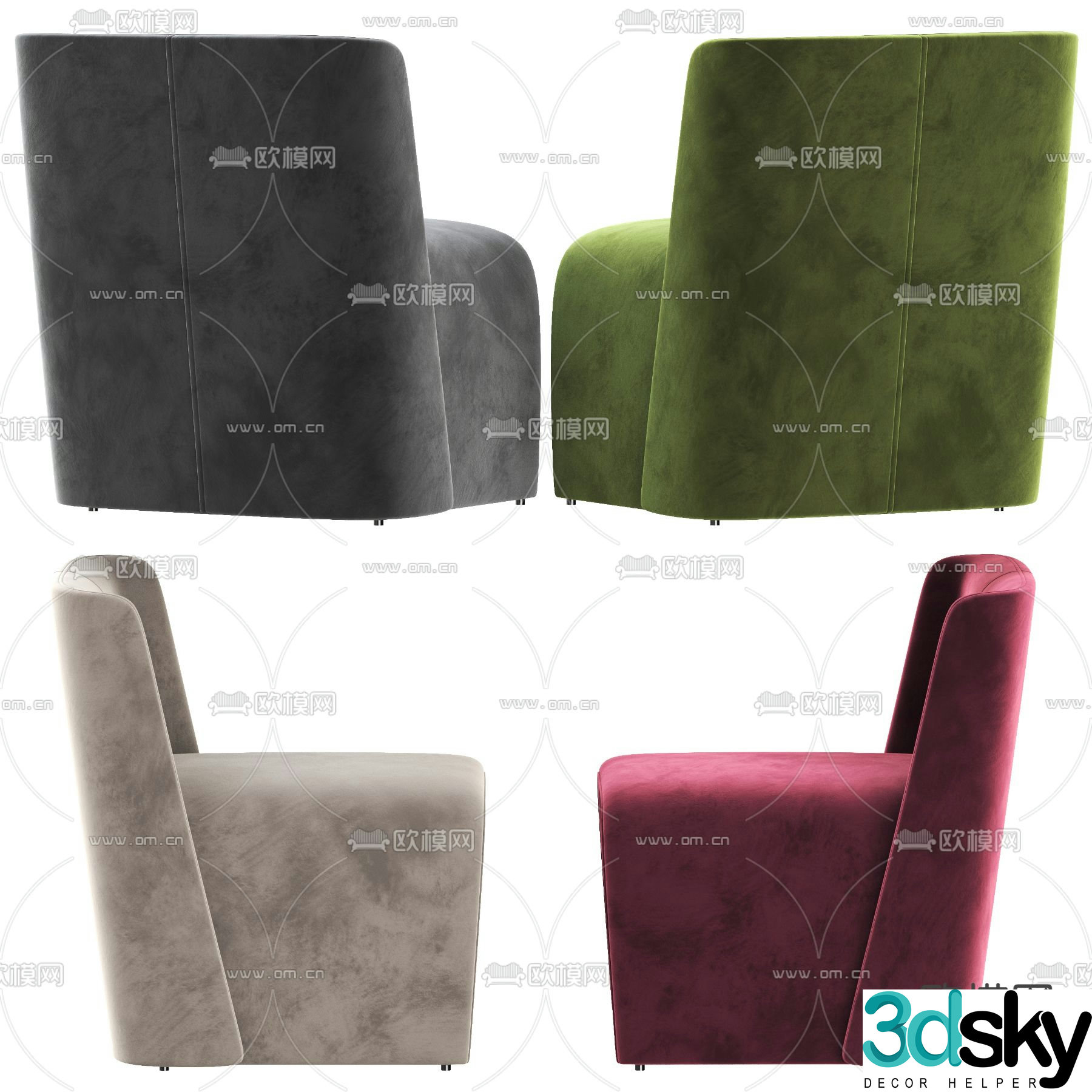 Modern casual sofa sofa chair 3d model
