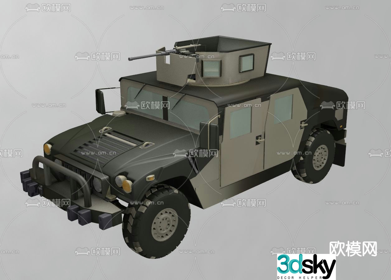 hummer off road vehicle 3d model