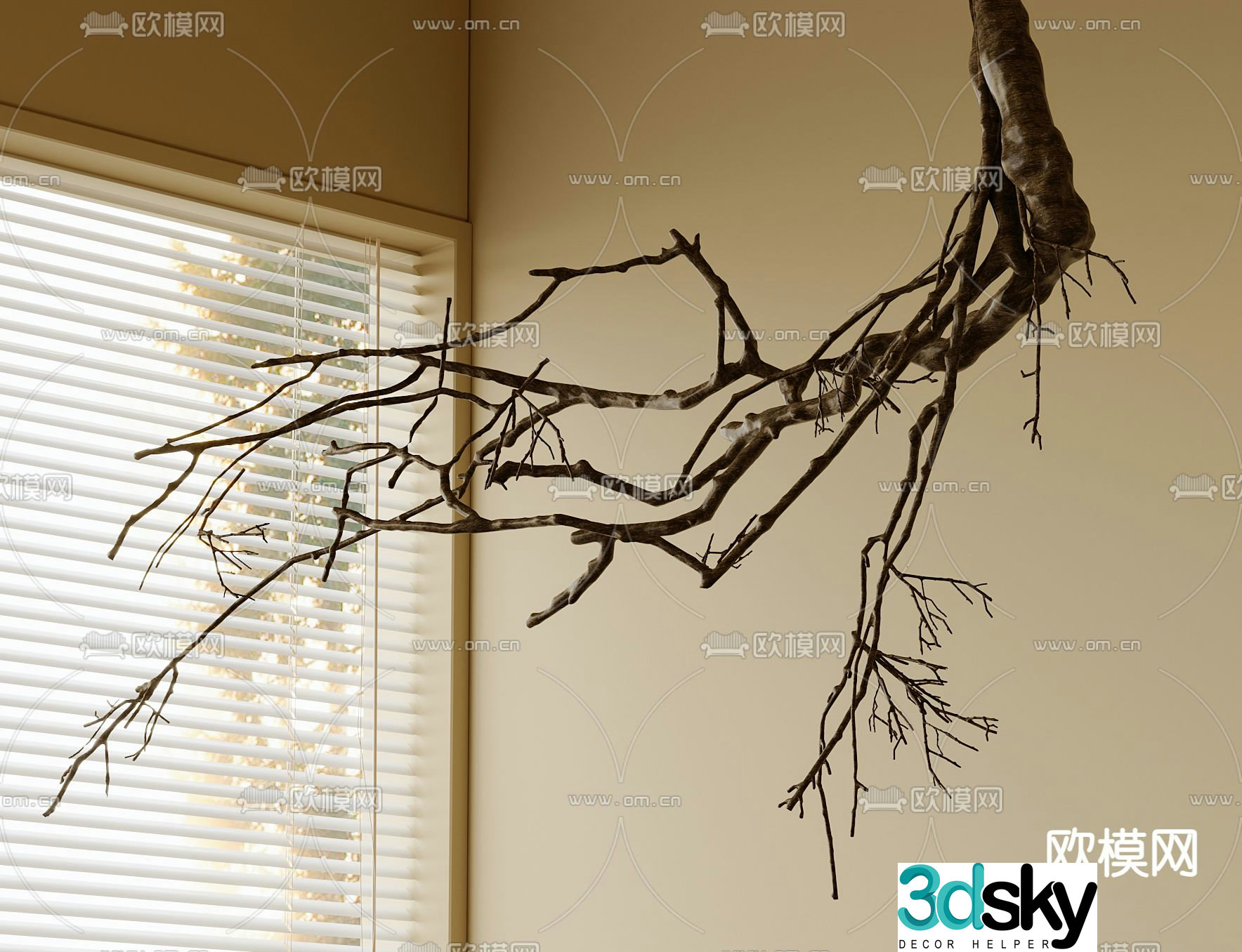 Wasabi Dry Branches Branches Dead Trees Dead Branches 3D Model