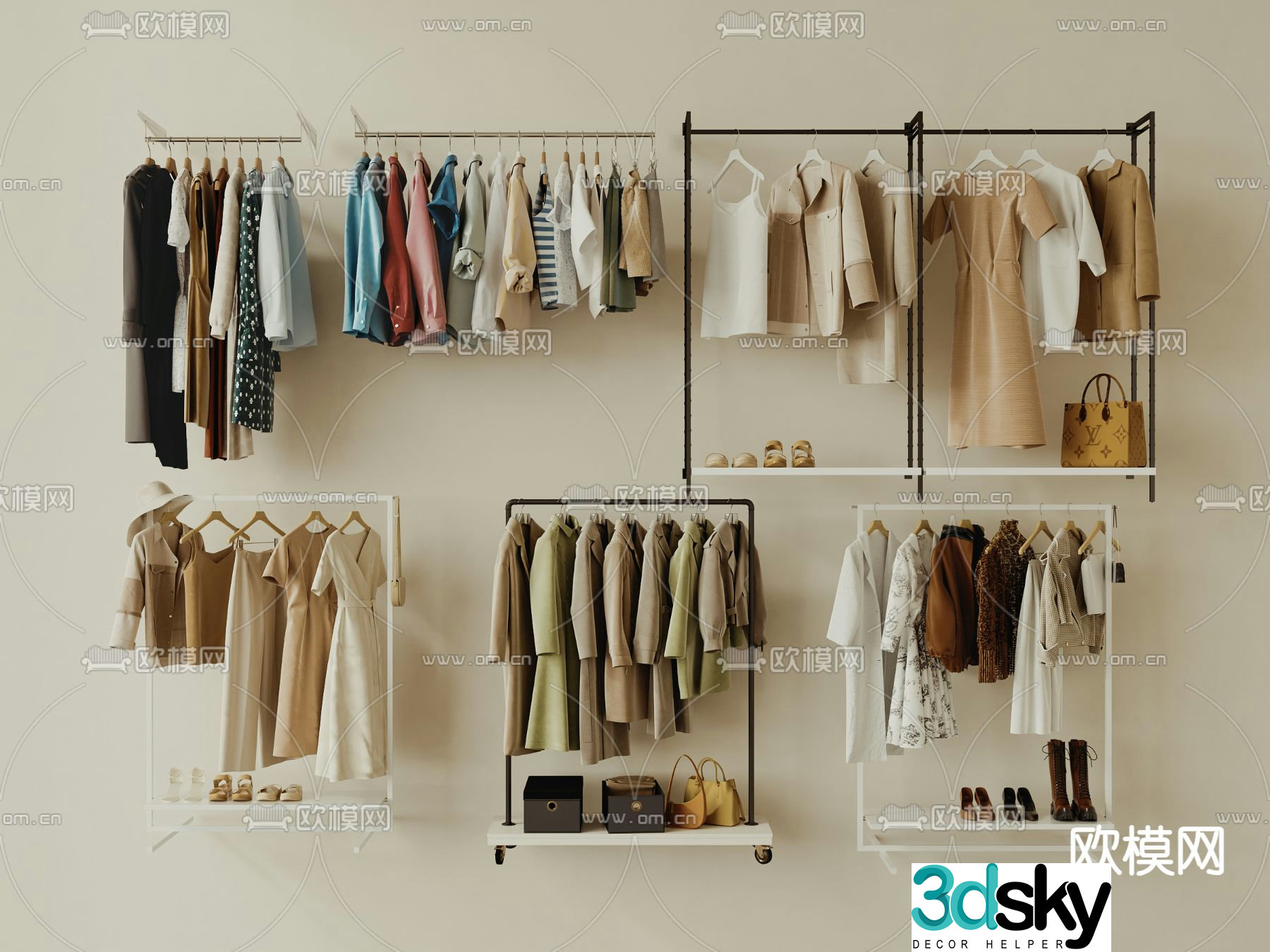 Clothing Clothes Hanger 3D Model