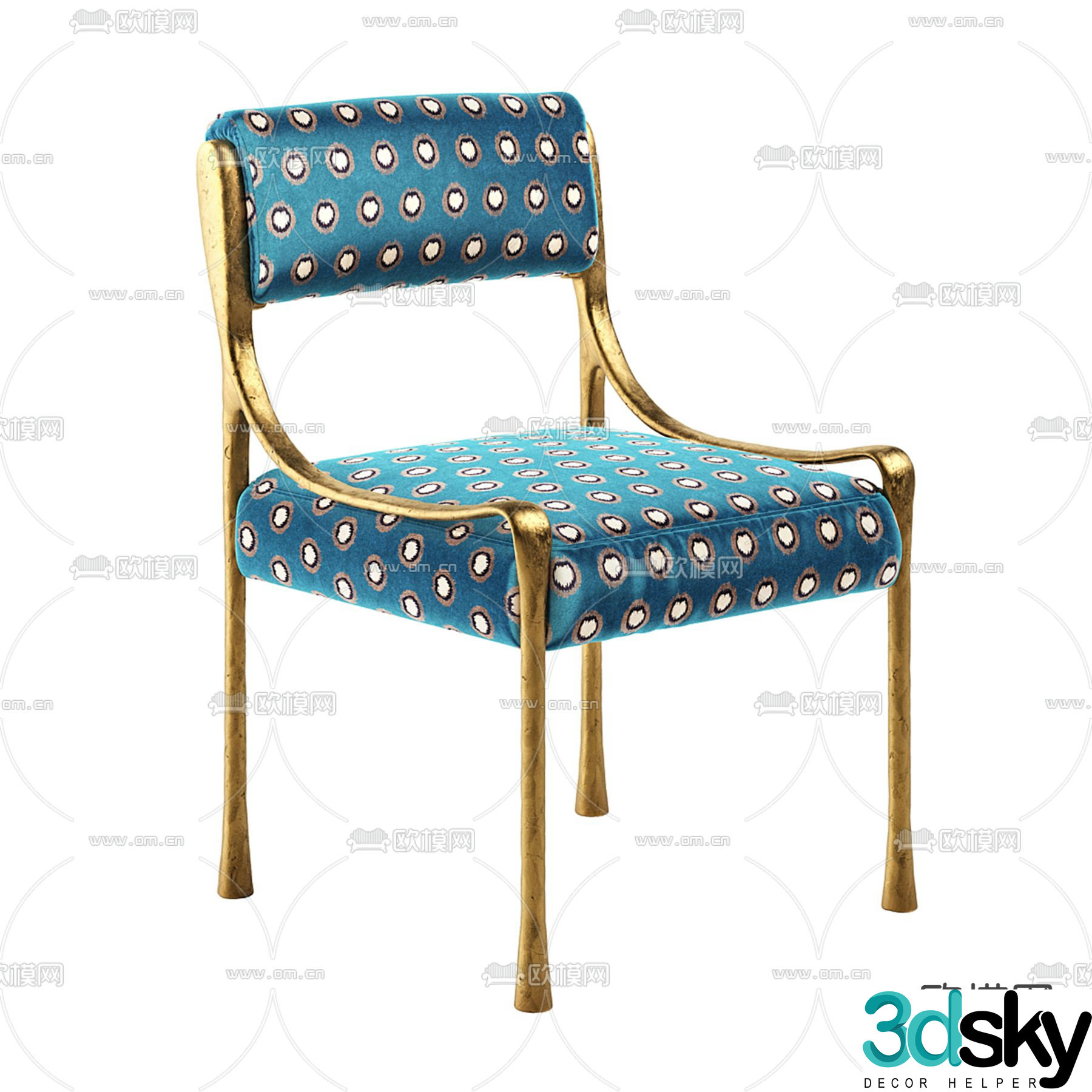 Creative chair leisure chair 3d model