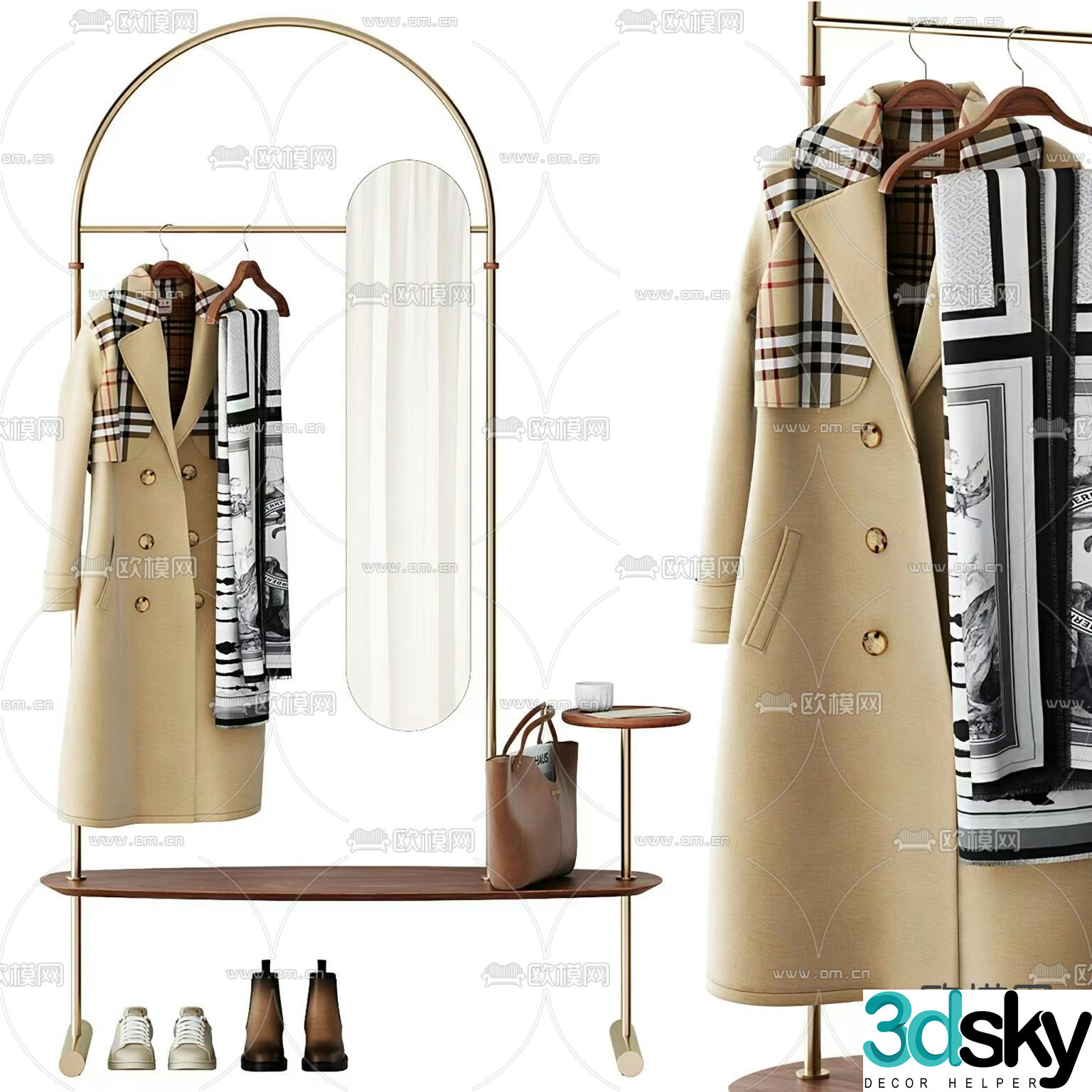 NOMON Arco clothes hanger 3d model