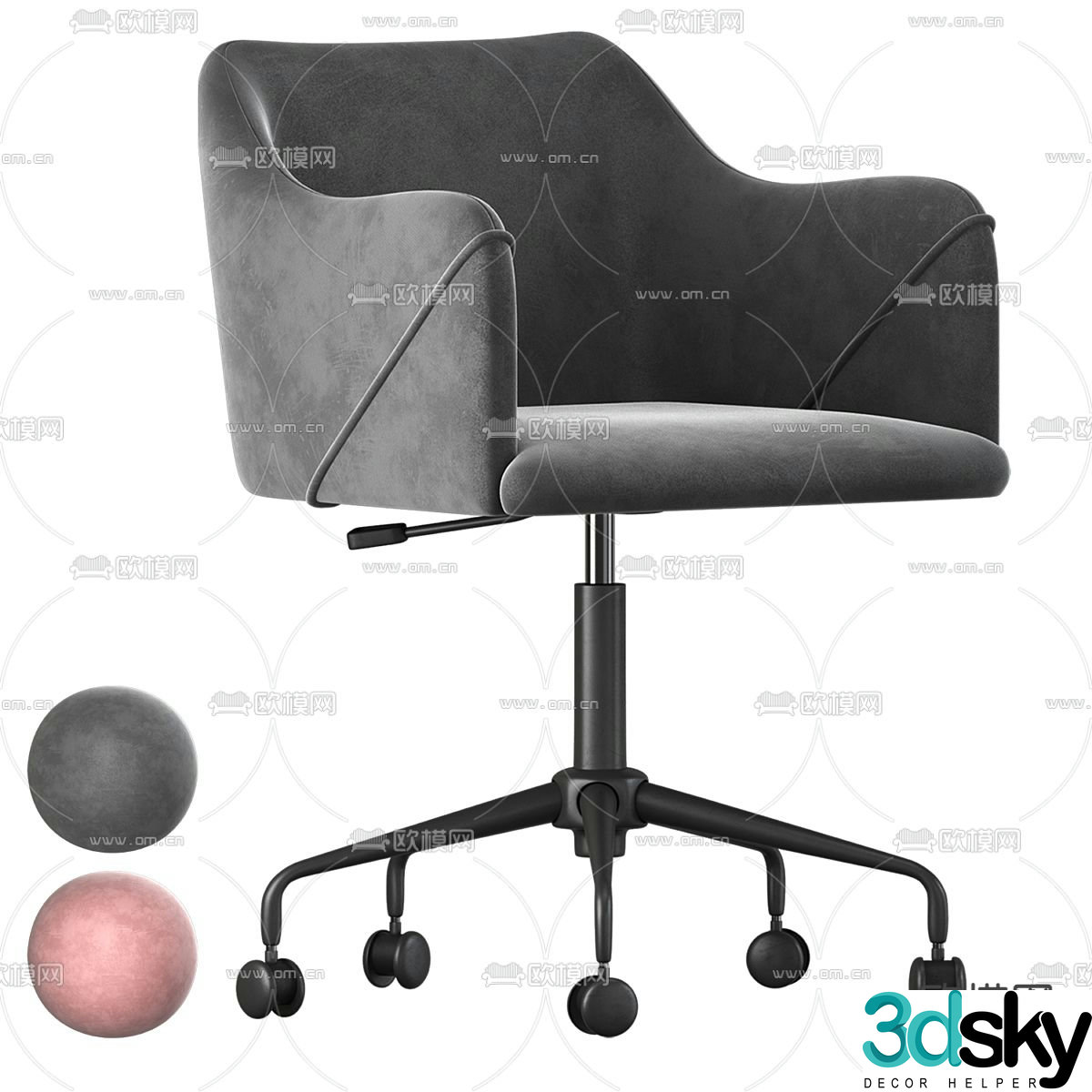Stoolgroup Jamal office chair shift chair staff chair 3d model
