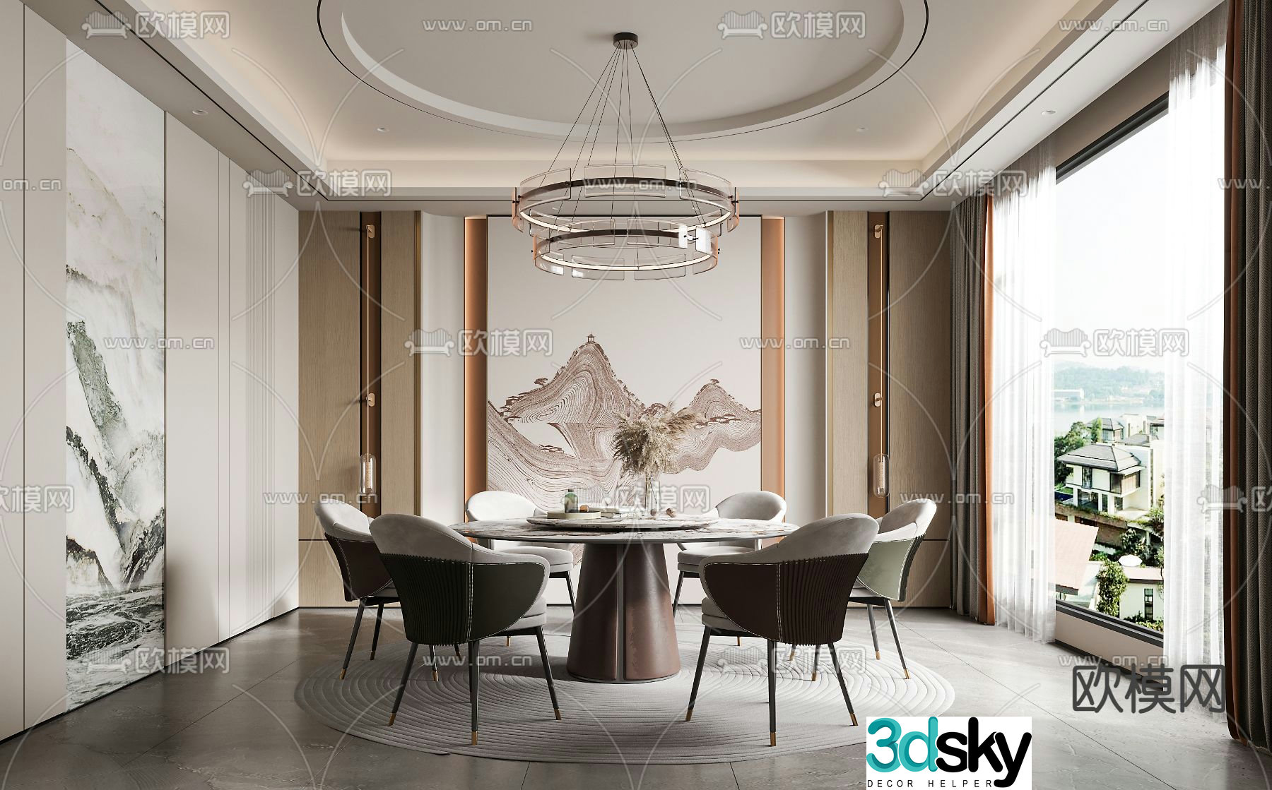 New Chinese Restaurant Song’s Aesthetics 3D Model