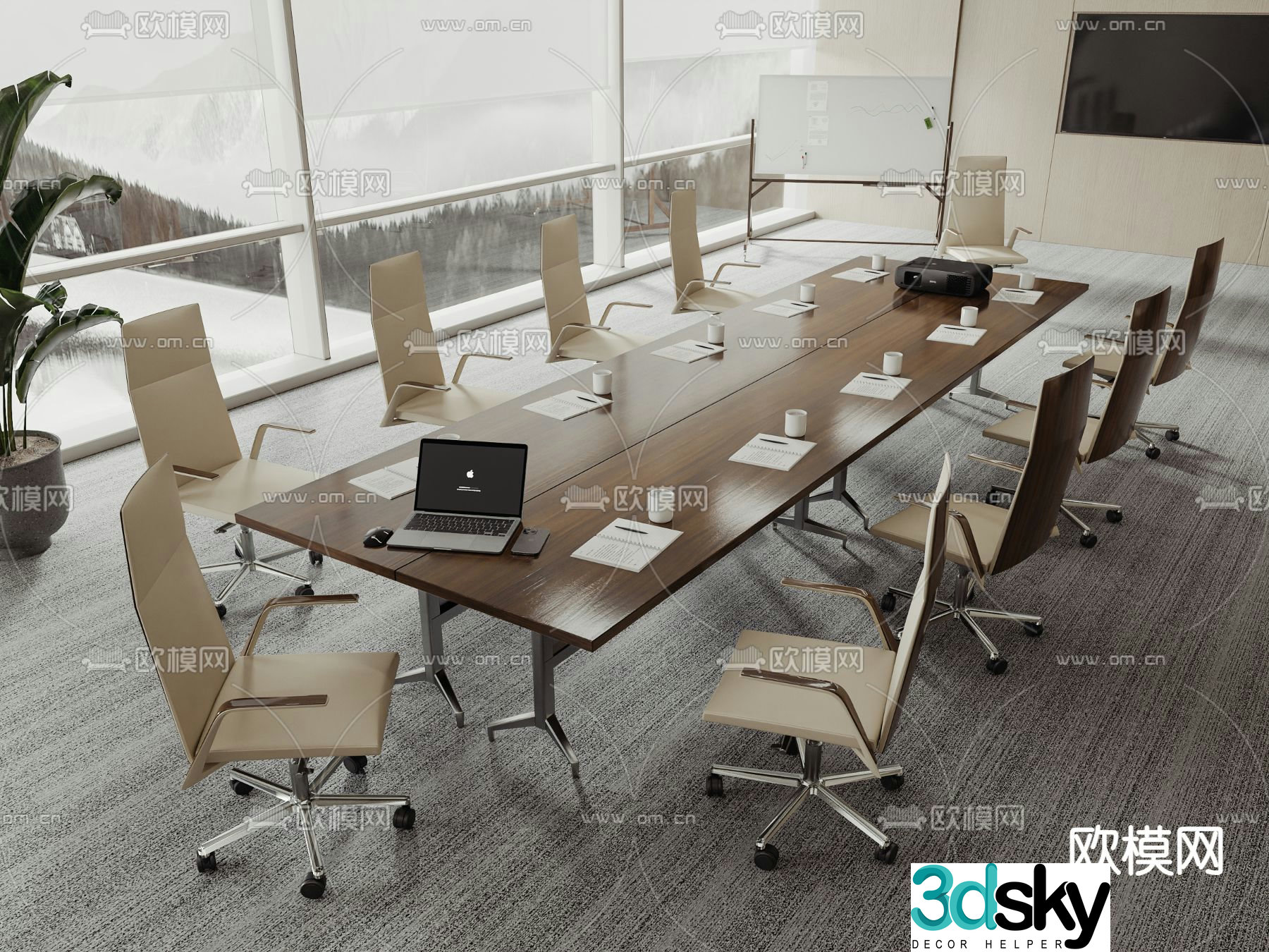 conference table conference table 3d model